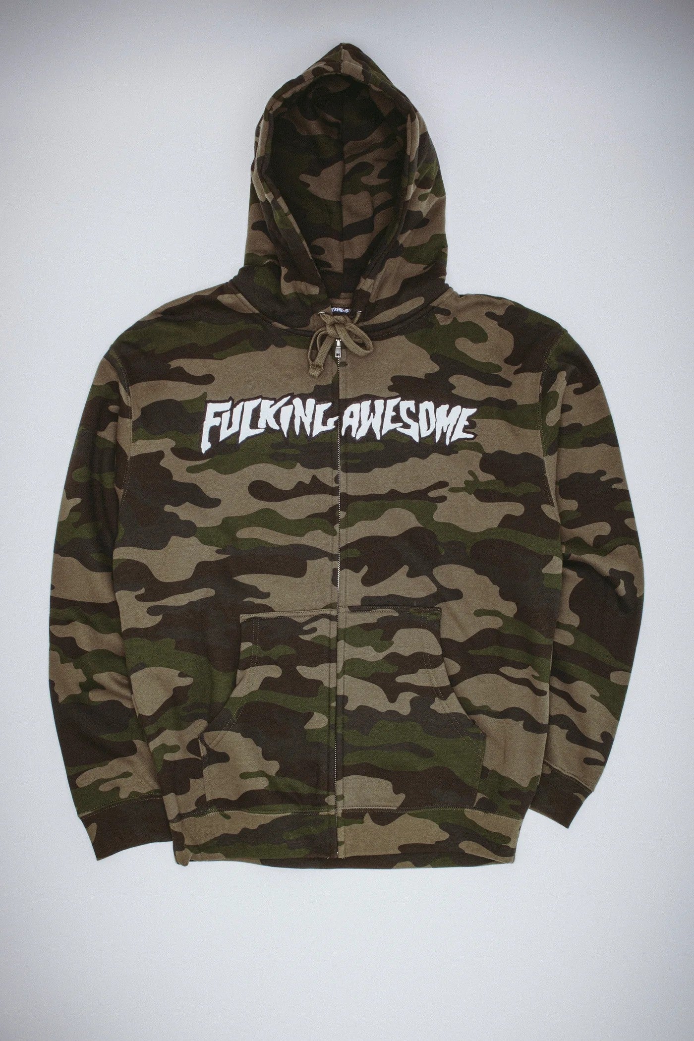 FA Stamp Logo Zip Hoodie - Camo