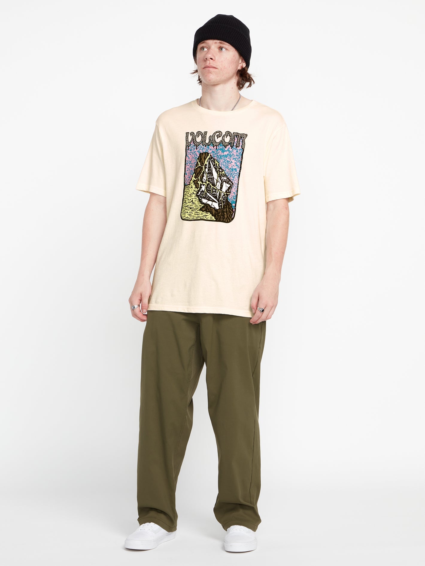 Farm to Yarn Submerged Short Sleeve Tee - Off White