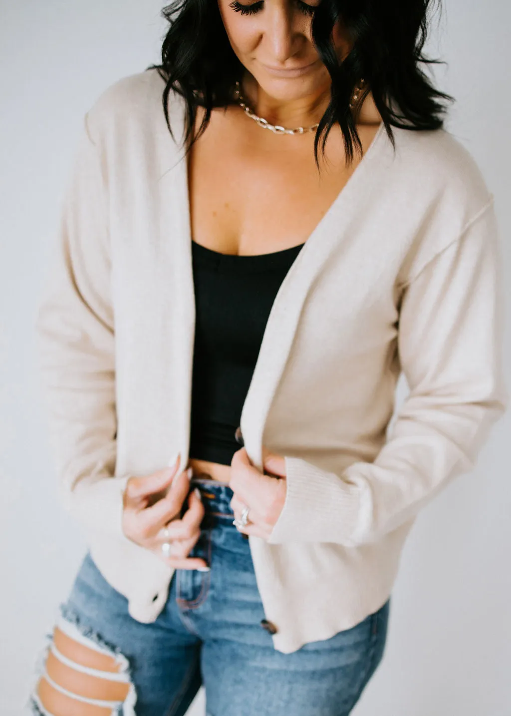 Finn Button Down Cardigan