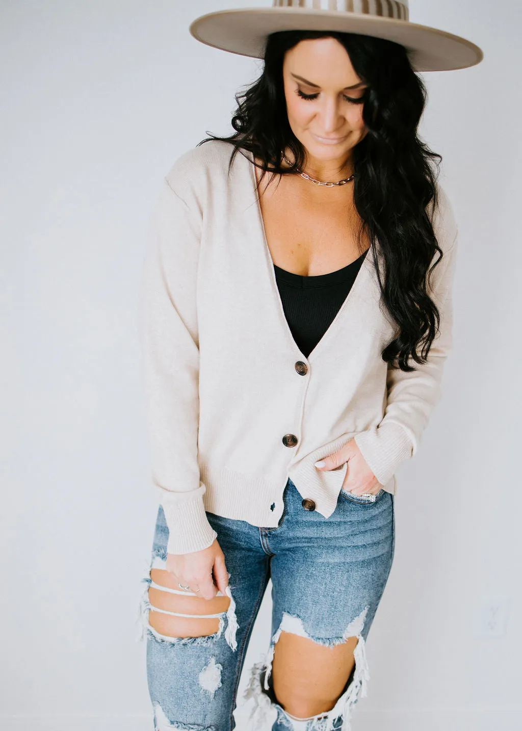 Finn Button Down Cardigan