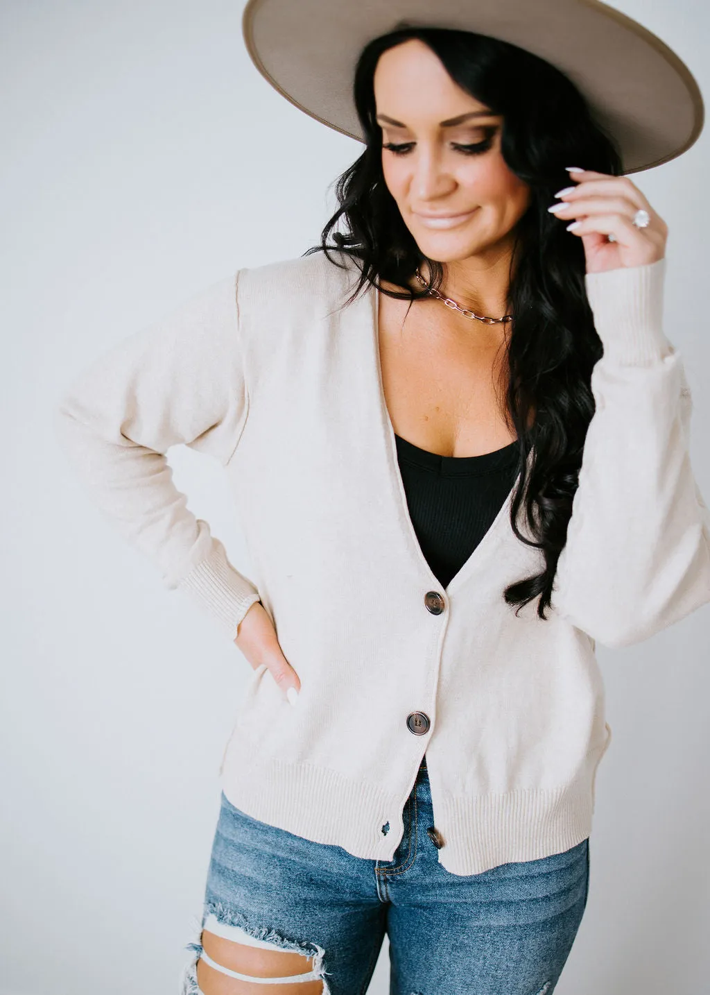 Finn Button Down Cardigan