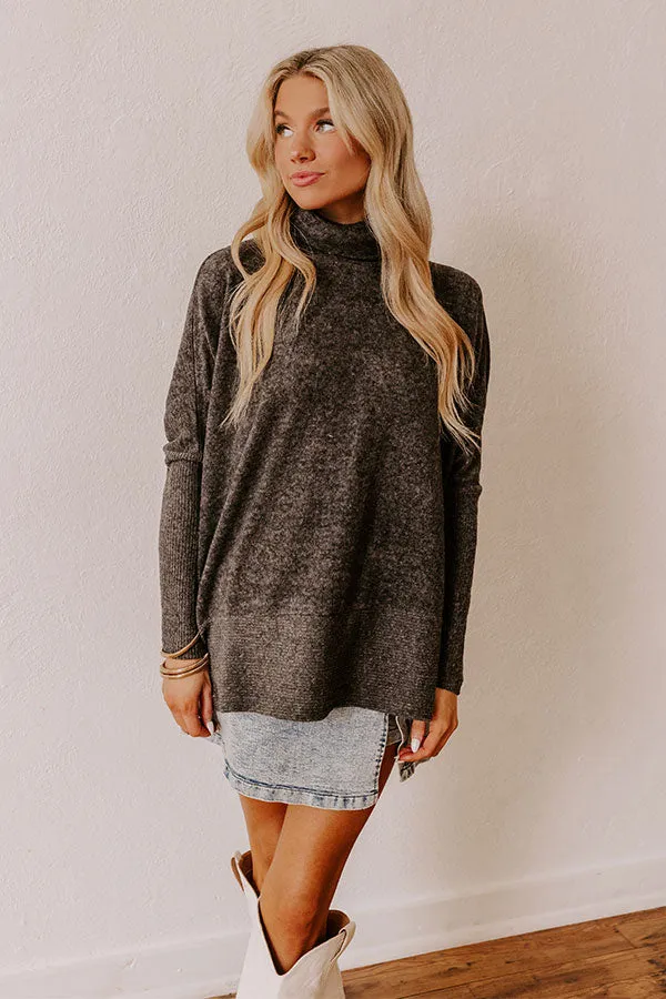 Fireside Cuddles Sweater in Black