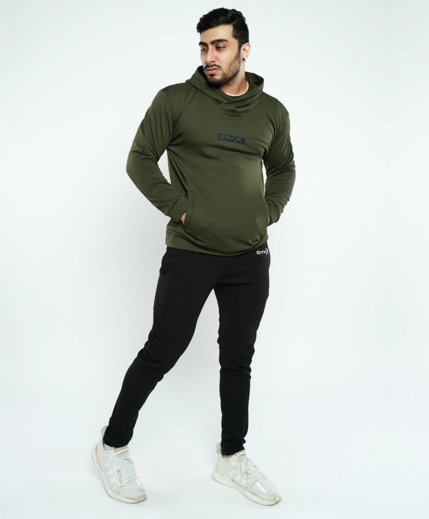 Fleece Tech Pullover- Olive Green - Sale