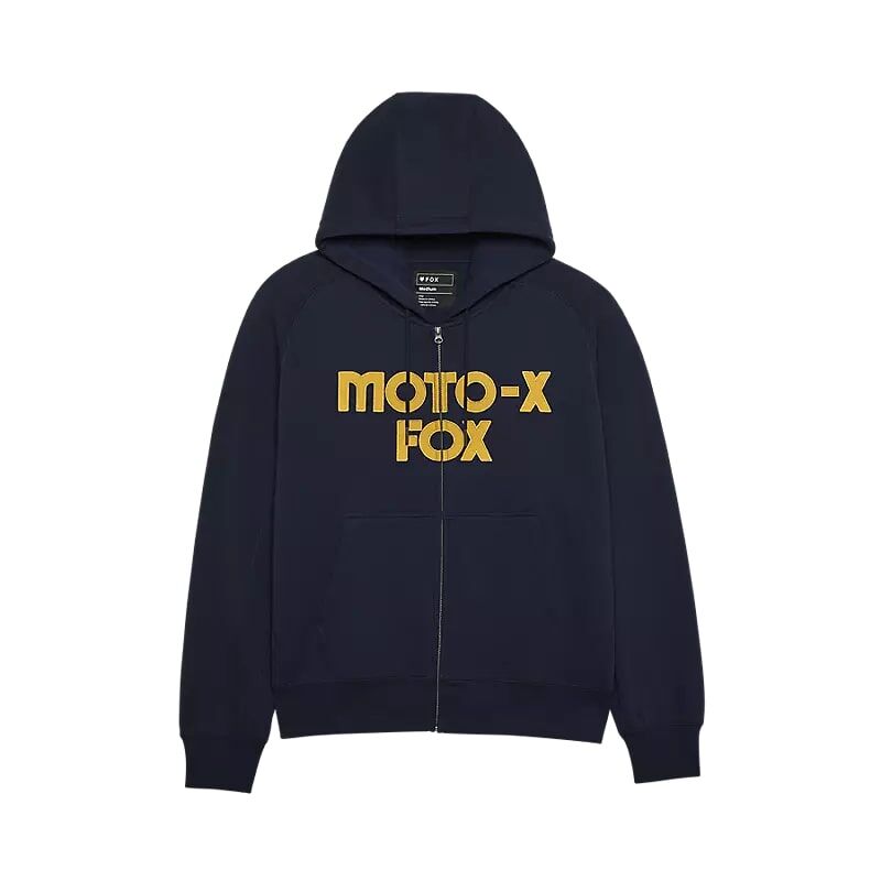 Fox Head Men's Moto-X Oversized Zip Hoodie in Midnight Blue