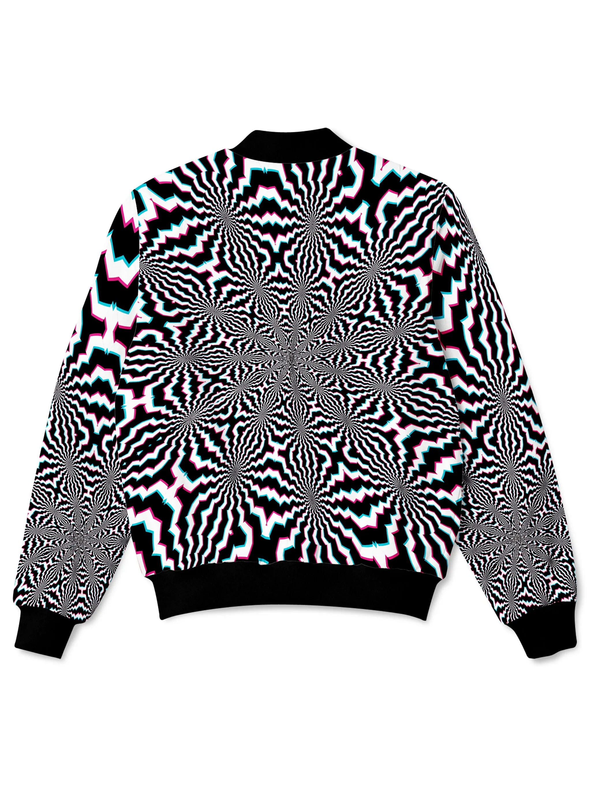 Fractal Ripples Bomber Jacket