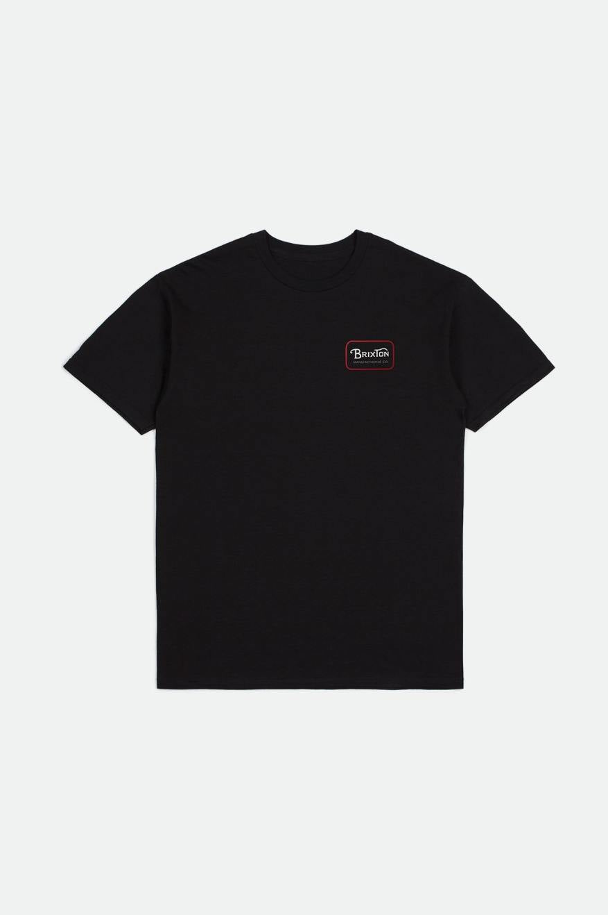 Grade S/S Standard Tee - Black/Casa Red/White