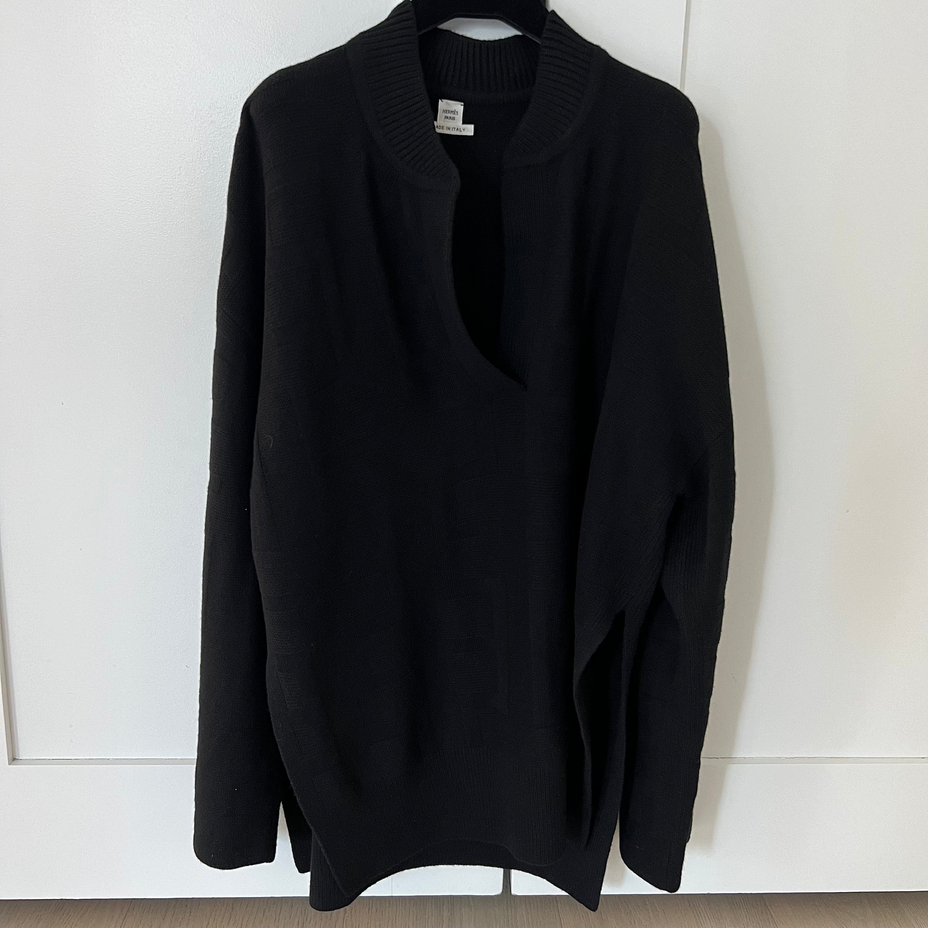 Hermes “H Long Sleeve V Neck Sweater