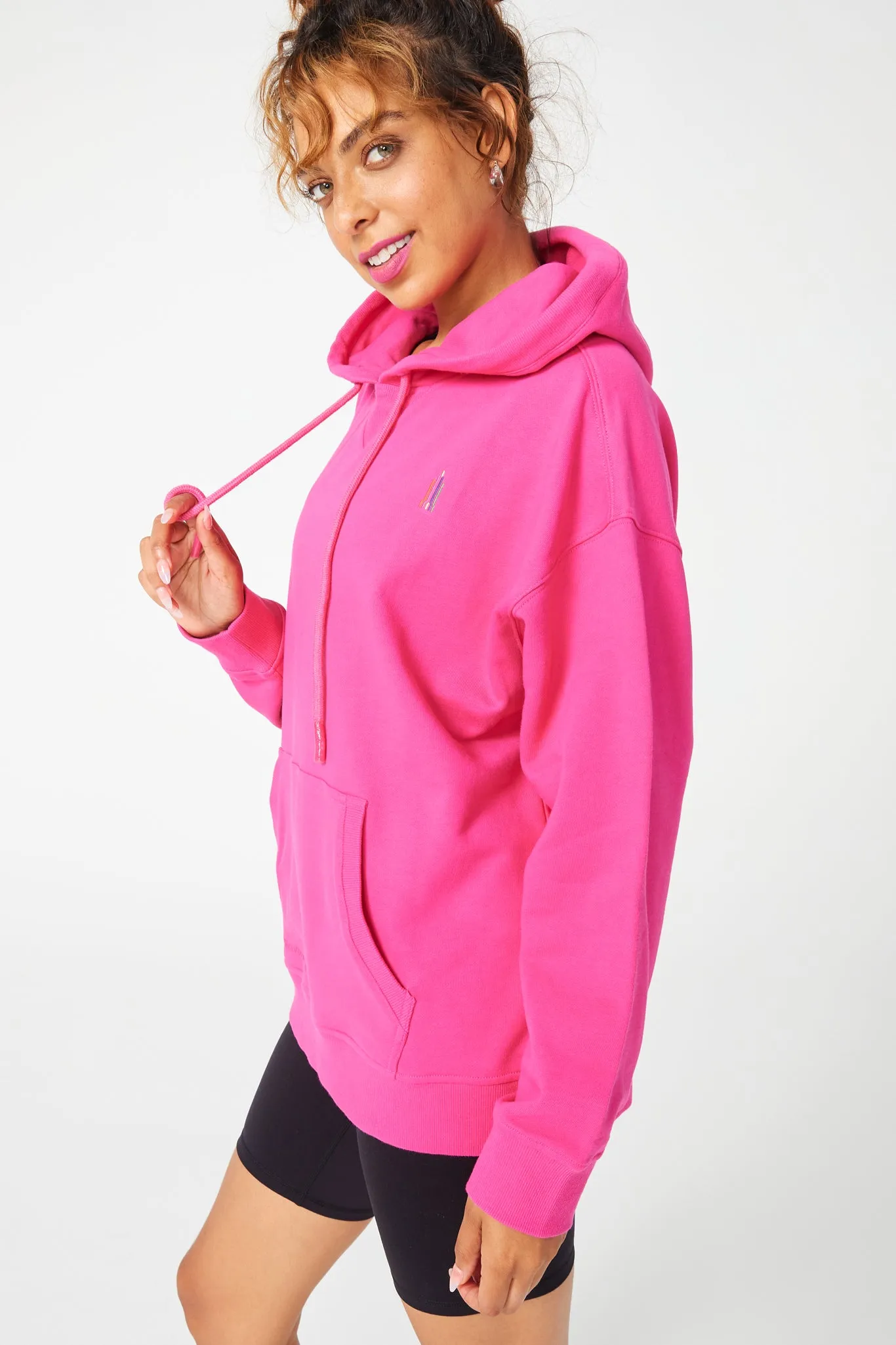 Hoodie in Terez Pink