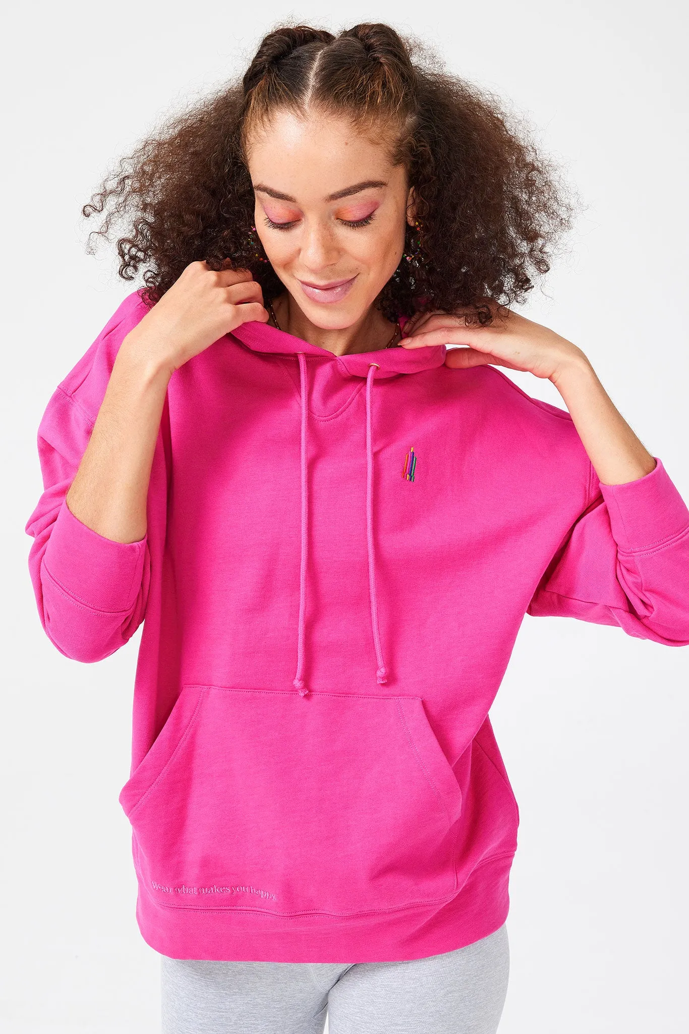 Hoodie in Terez Pink