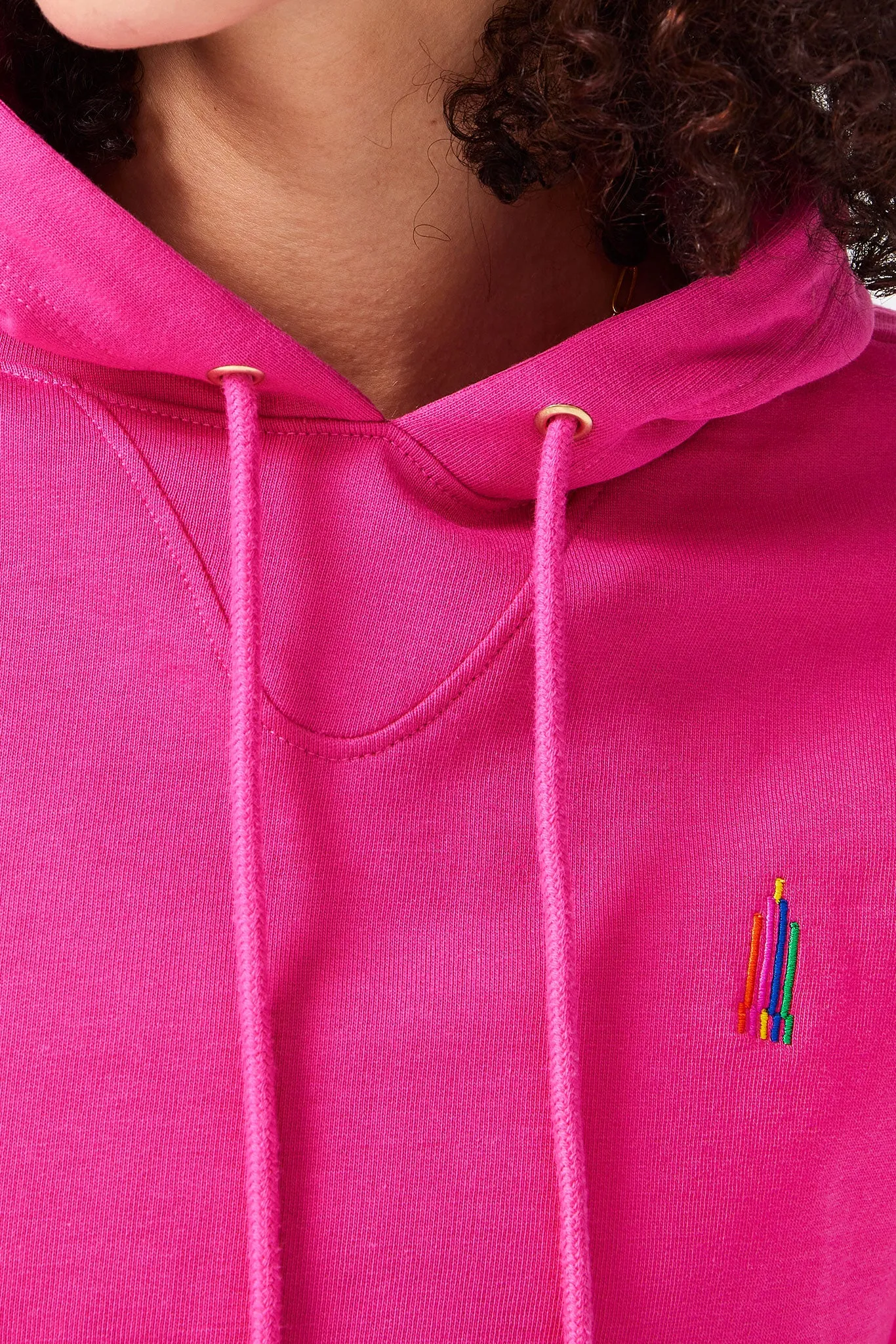 Hoodie in Terez Pink