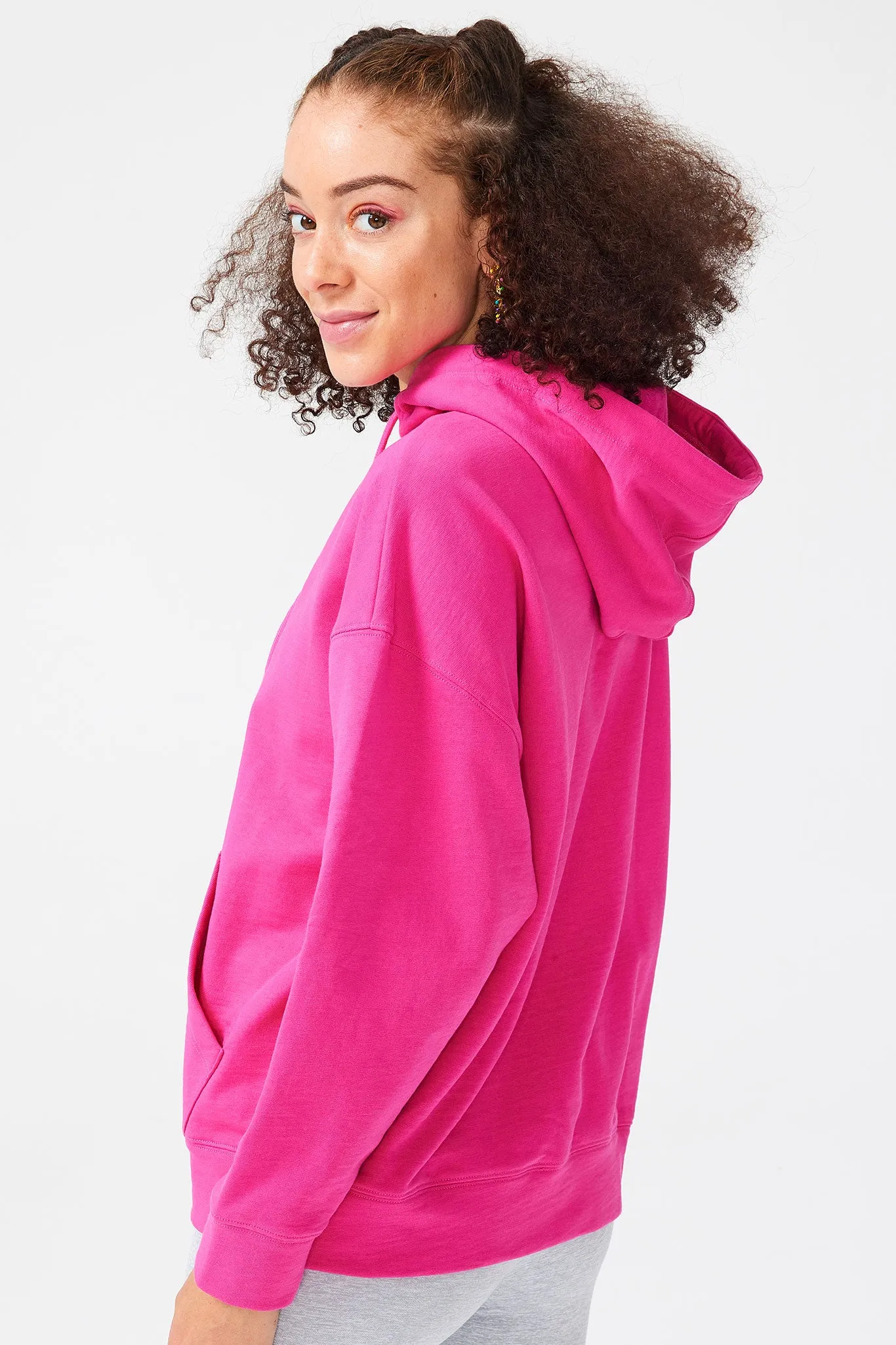 Hoodie in Terez Pink