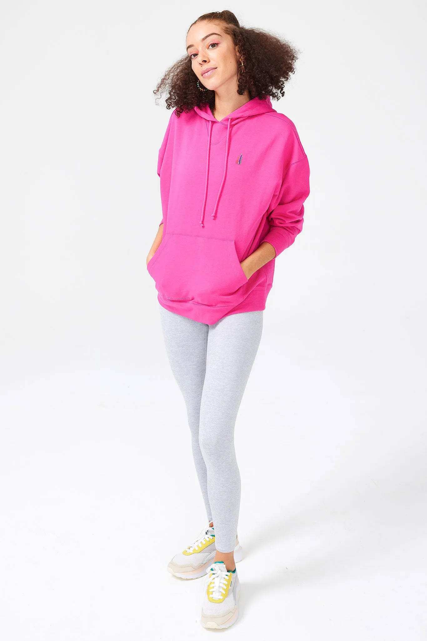 Hoodie in Terez Pink