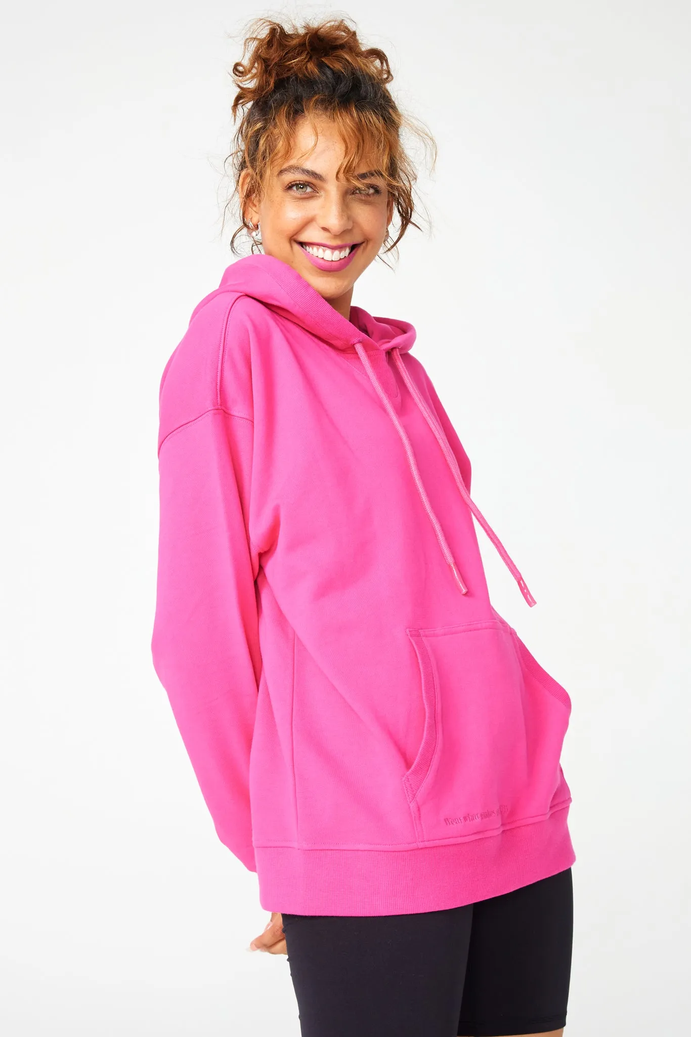 Hoodie in Terez Pink