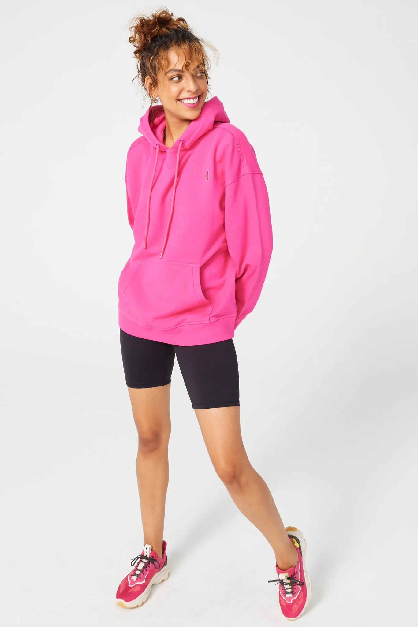 Hoodie in Terez Pink