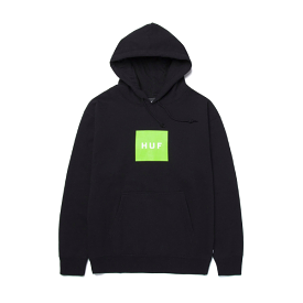 Huf Essential Box Logo Pullover Hoodie - Black