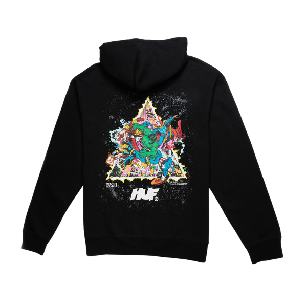 HUF X Avengers Cosmic Assemblage Pullover Hoodie - Black