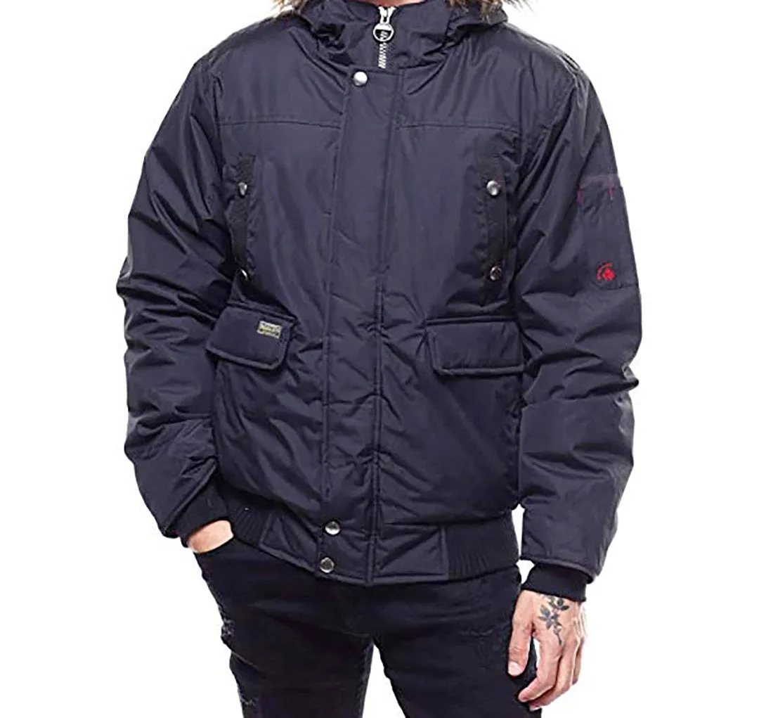 J. Whistler Mens Appalacian Puffer Jacket 4672-Navy Navy/Navy