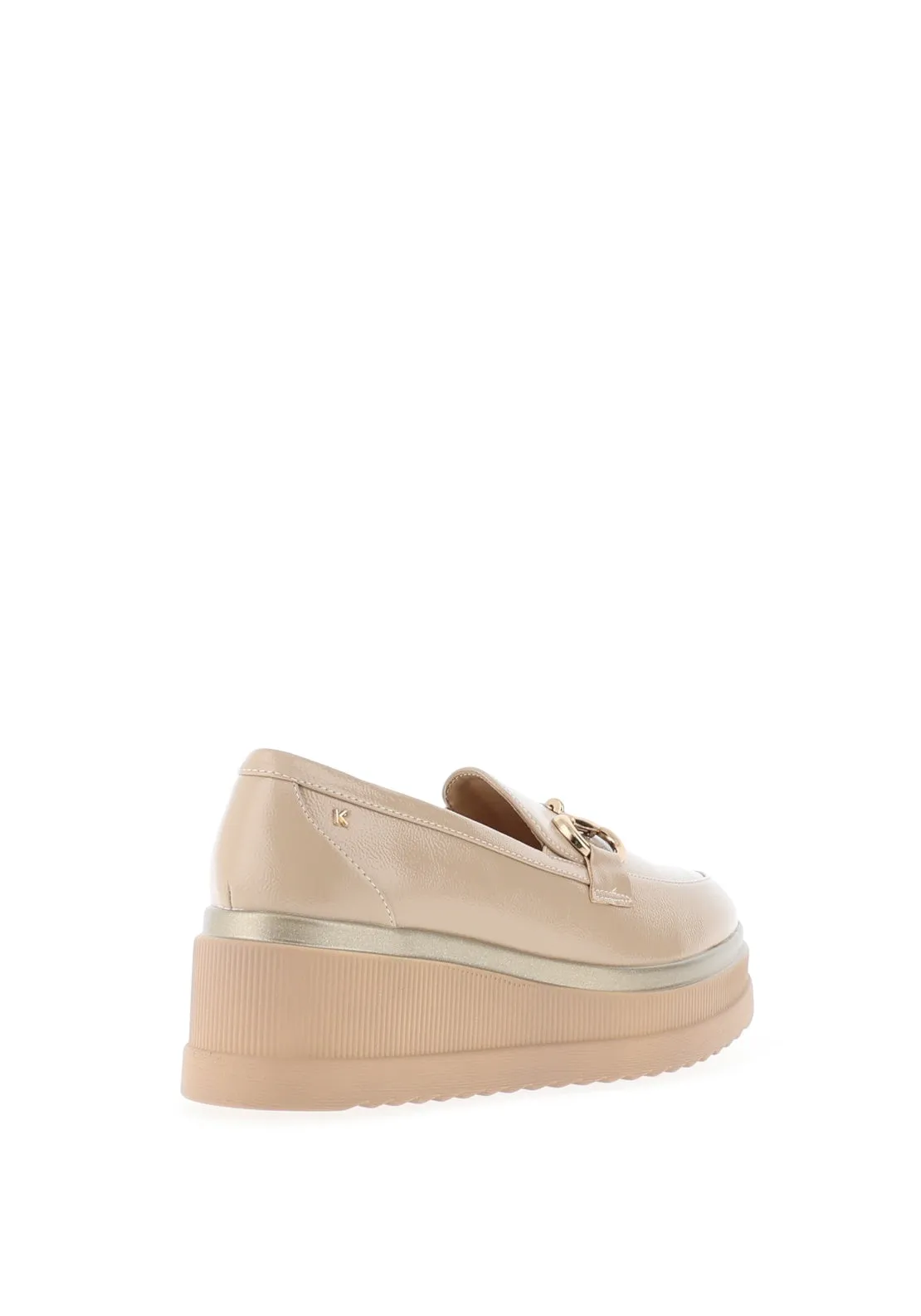 Kate Appleby Keady Platform Loafers, Beige