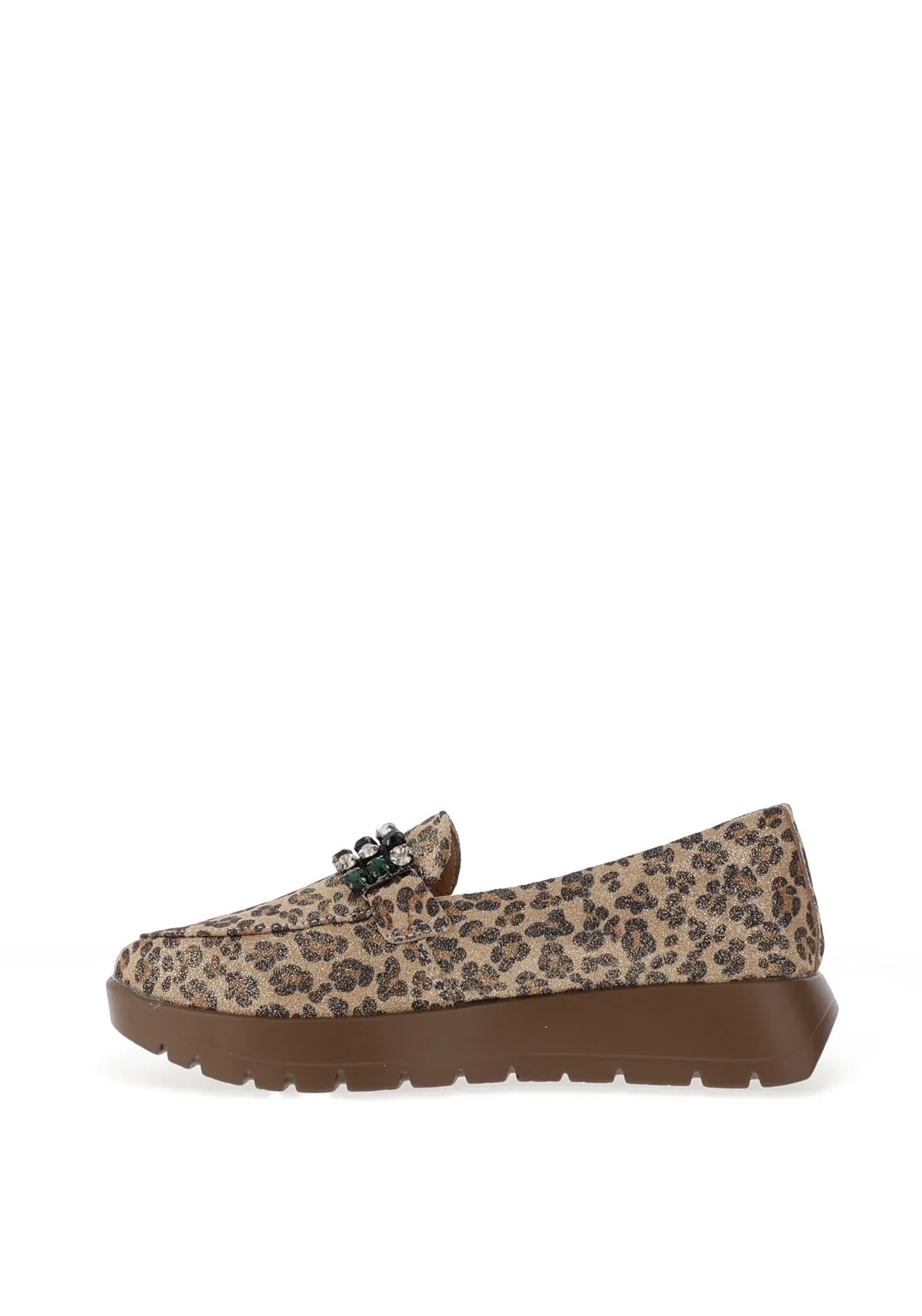 Kate Appleby Todley Embellished Loafers, Leopard Print