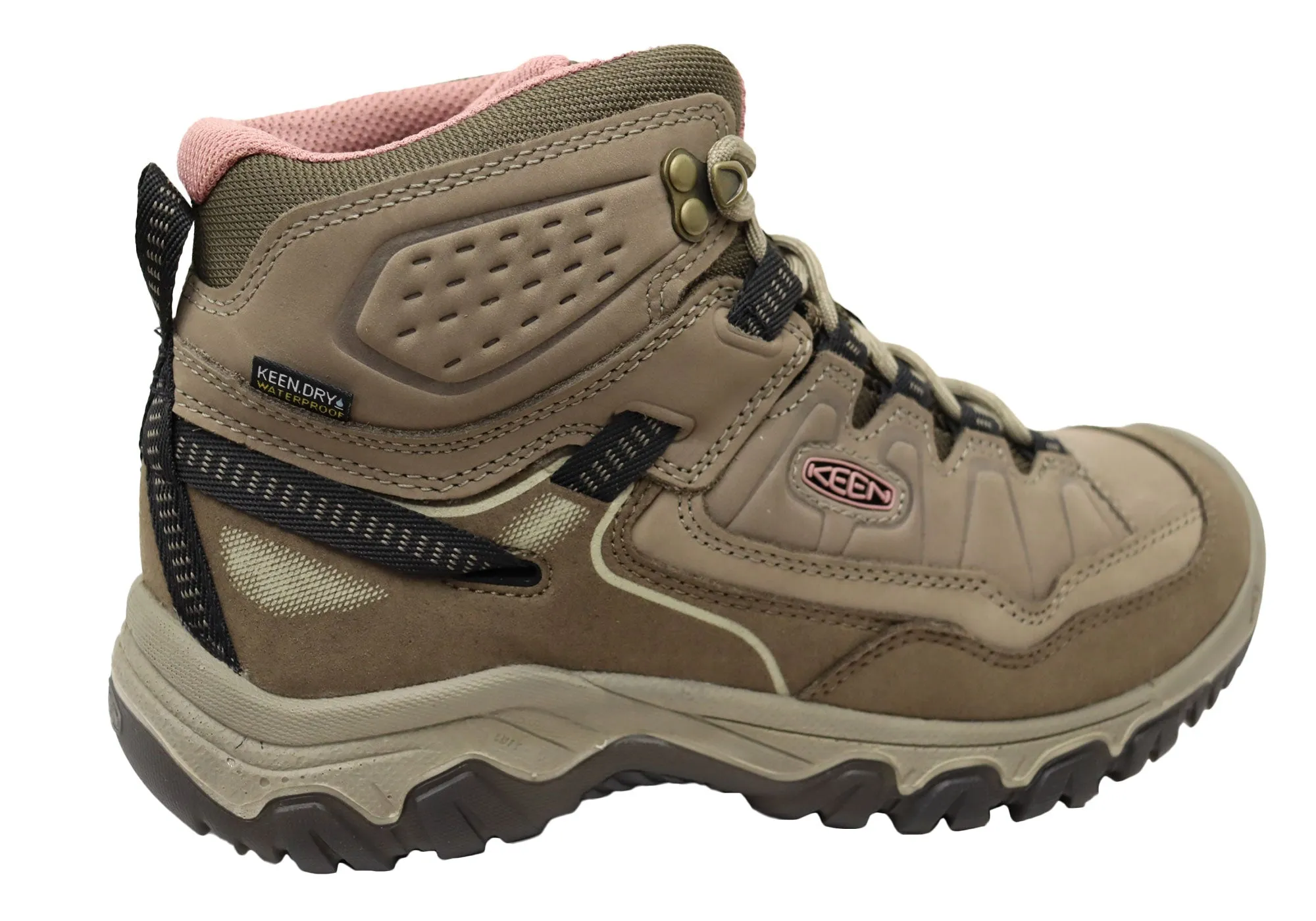 Keen Womens Comfortable Targhee IV Mid Waterproof Hiking Boots