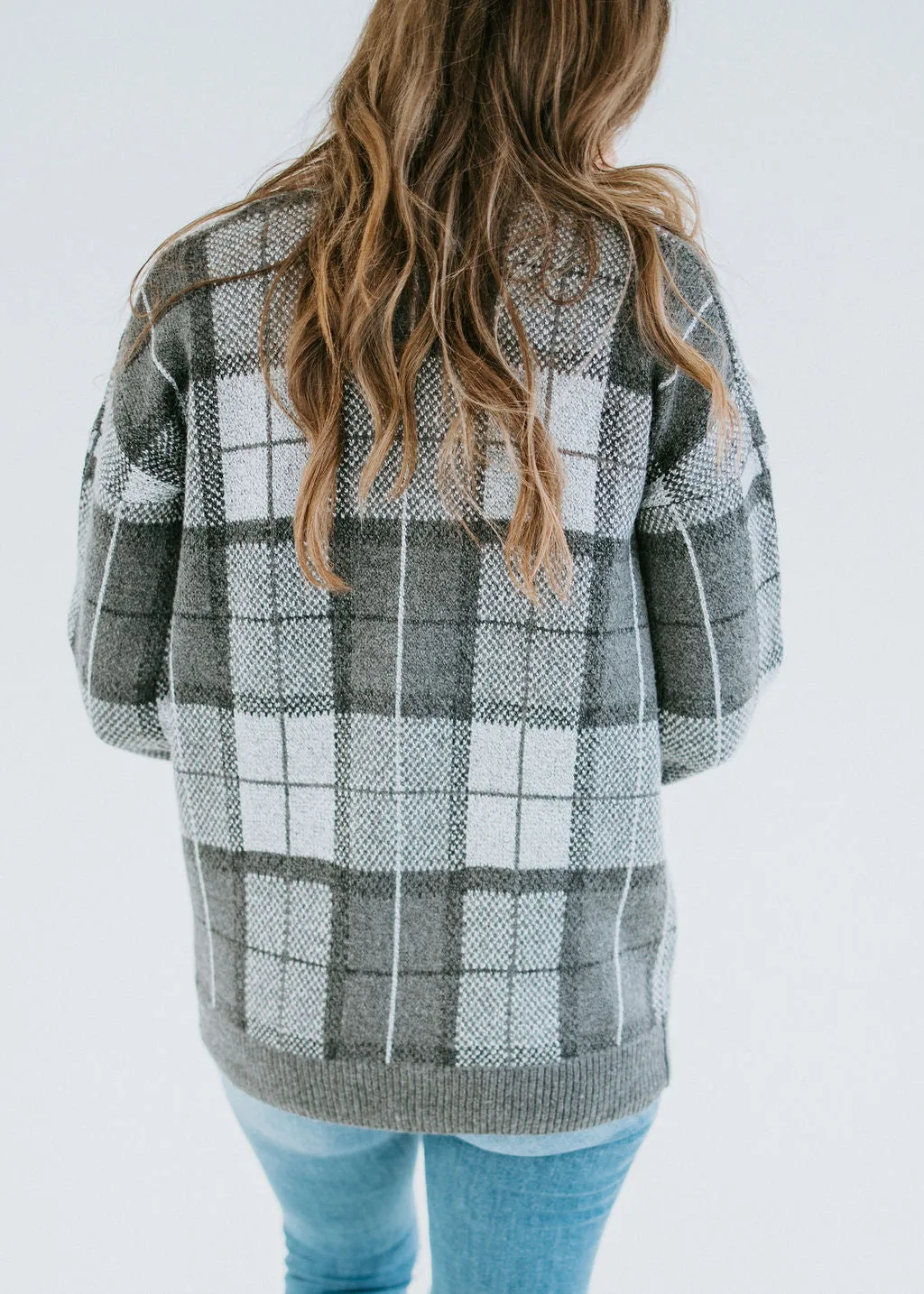 Kiandra Plaid Knit Cardigan FINAL SALE