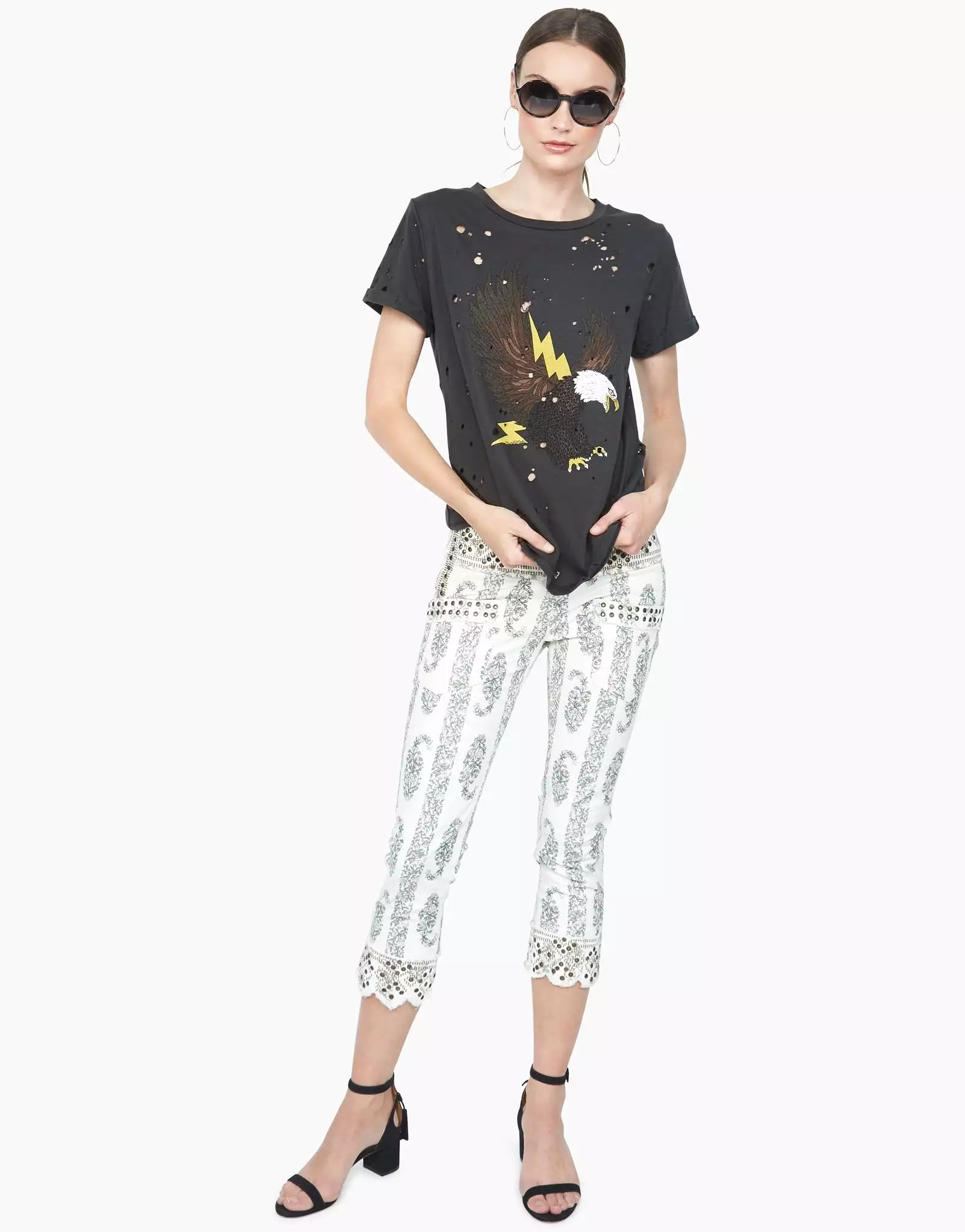 Lauren Moshi Limp Lightning Eagle Tee