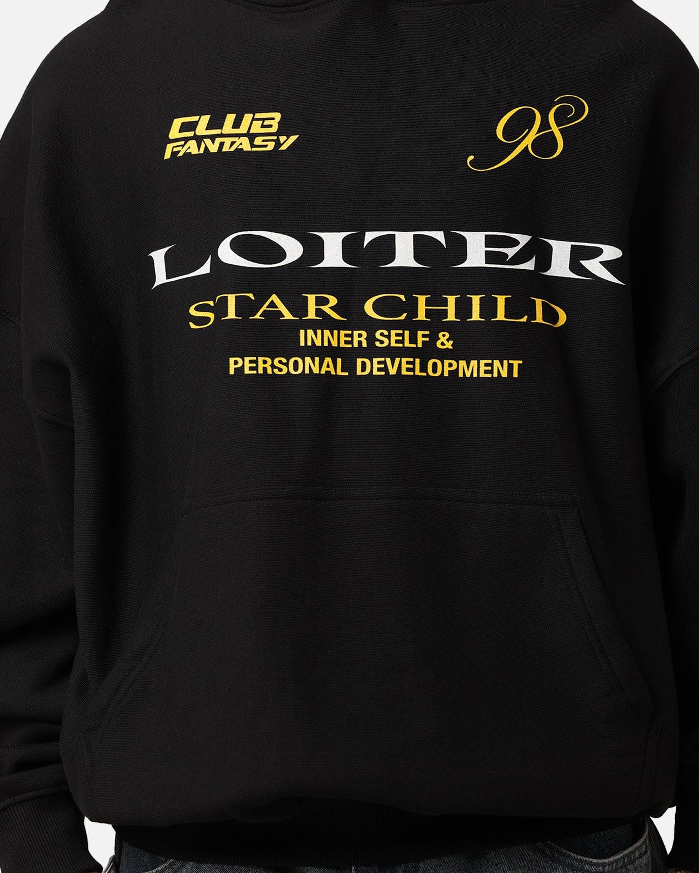 Loiter Star Child Hoodie Black