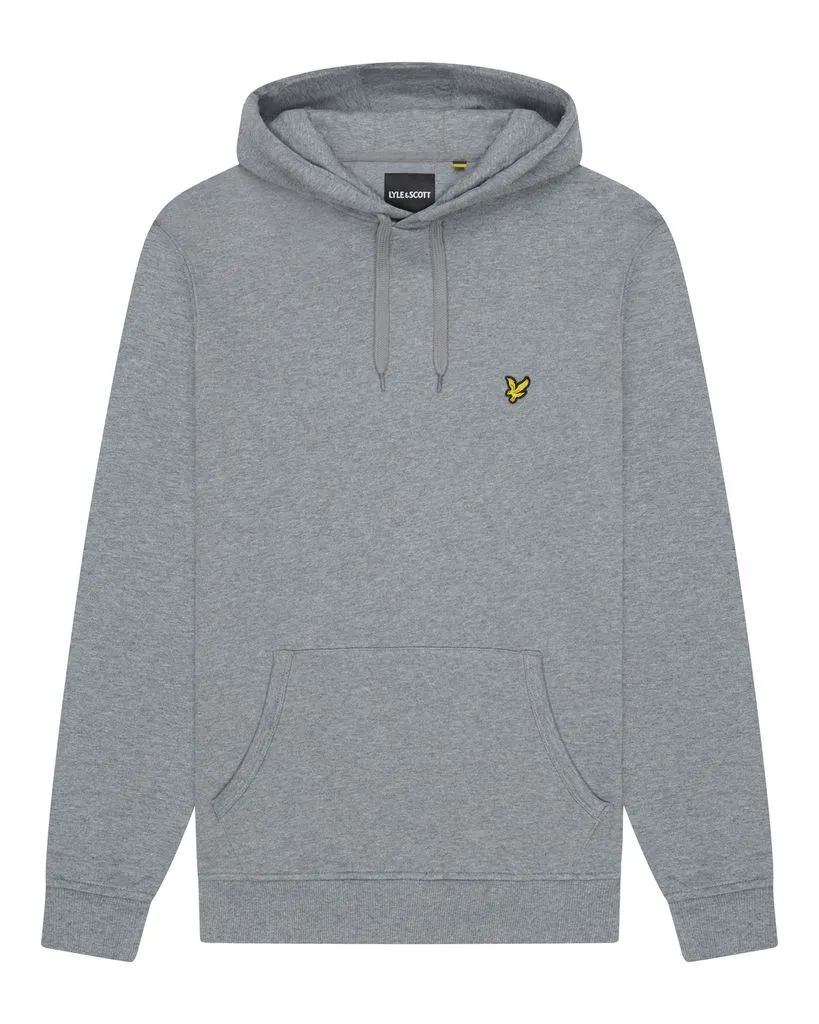 Lyle & Scott Core Plain Hooded Sweatshirts Mid Grey