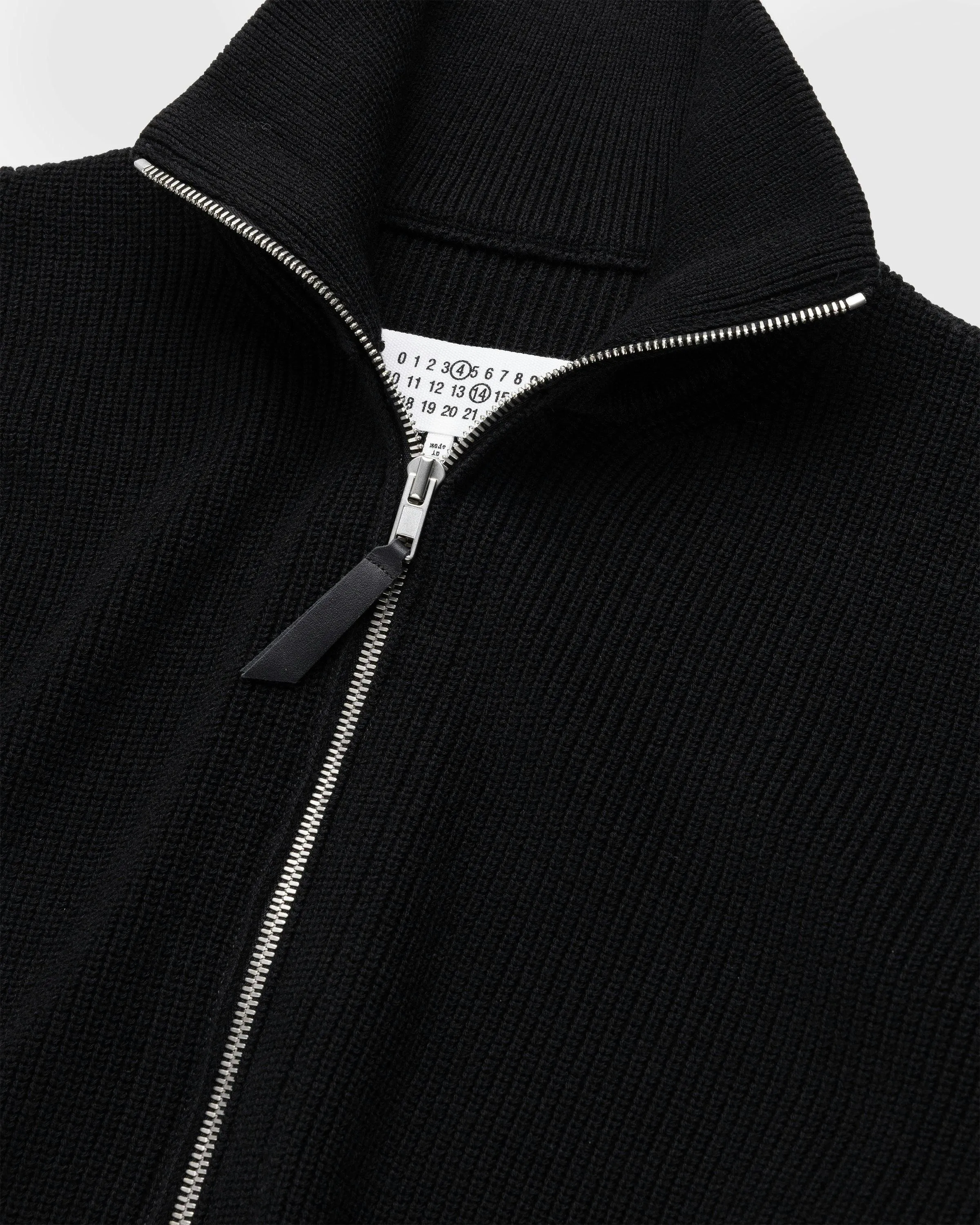 Maison Margiela – Knit Zip-Up Cardigan Black | Highsnobiety Shop