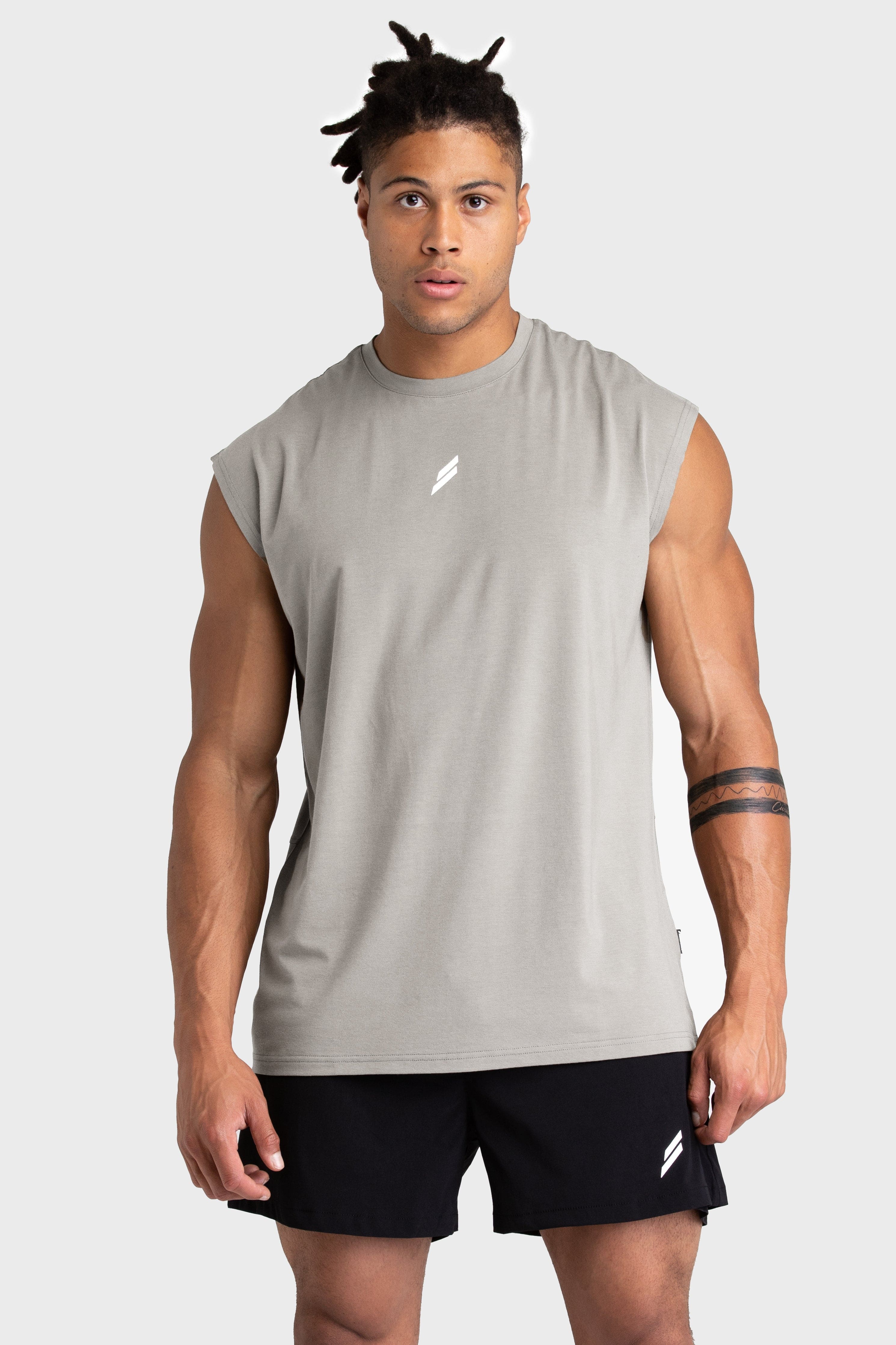 Mark Oversize Cutoff Tank - Grey