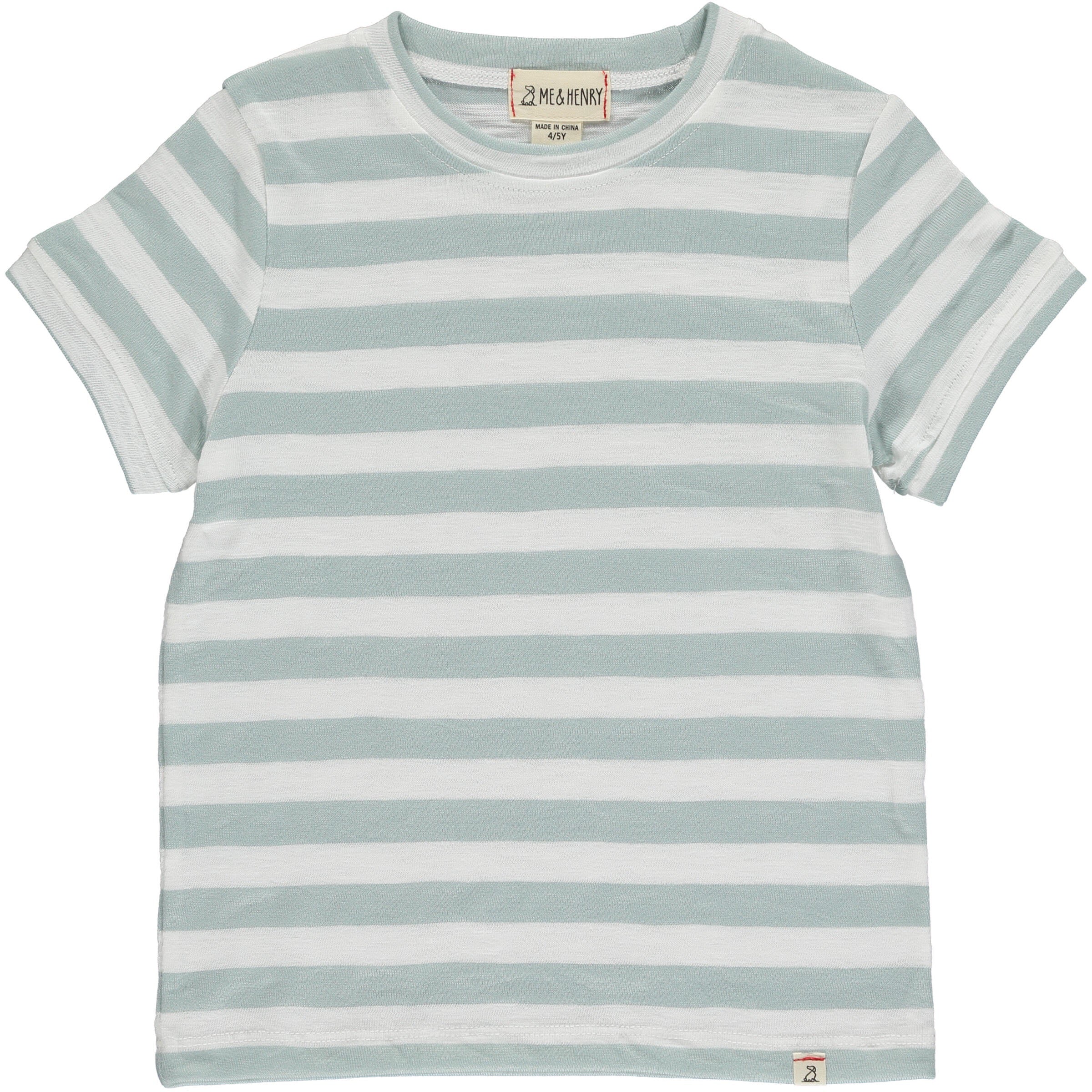 Me & Henry - Sage & White Stripe Tee