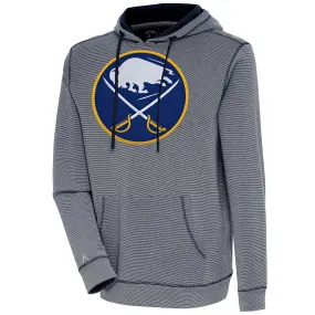 Men's Buffalo Sabres  Antigua Navy Axe Bunker Tri-Blend Pullover Hoodie