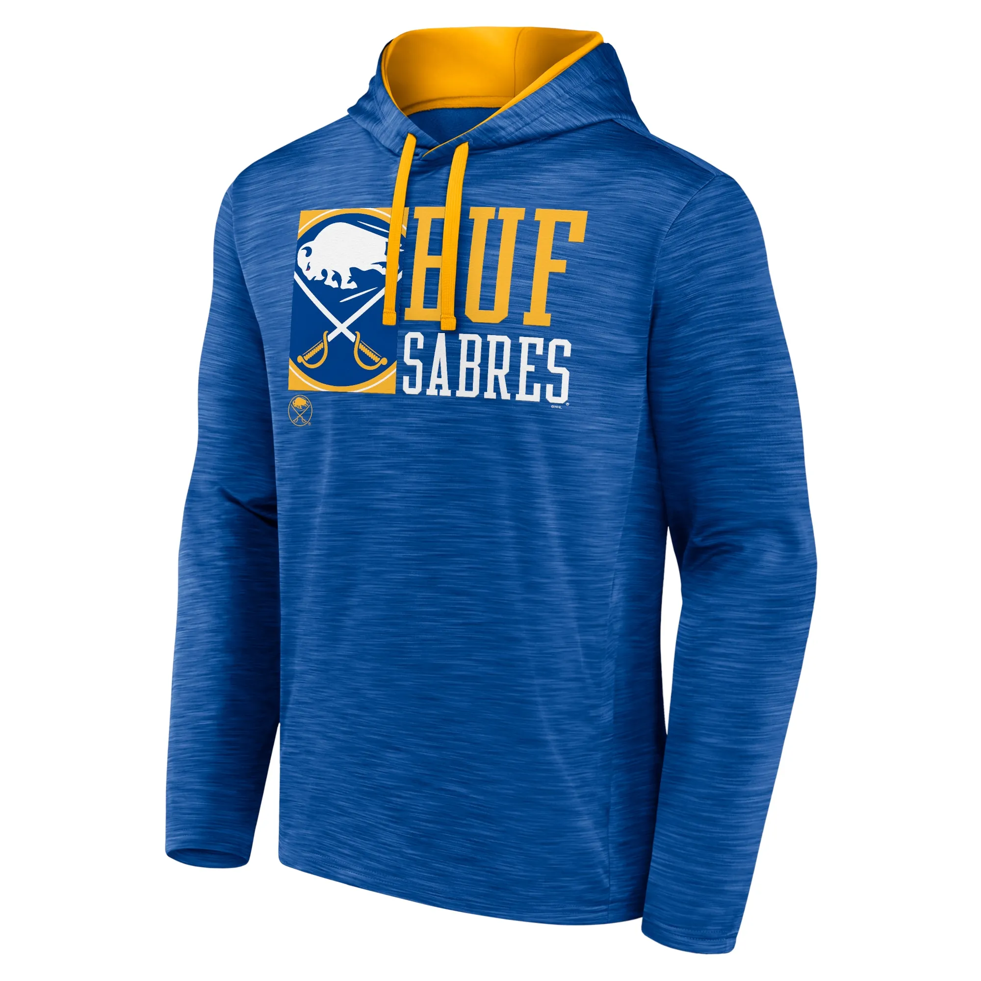 Men's Buffalo Sabres Fanatics Royal Never Quit Pullover Hoodie