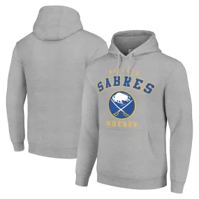 Men's Buffalo Sabres Starter Heather Gray  Logo Pullover Hoodie