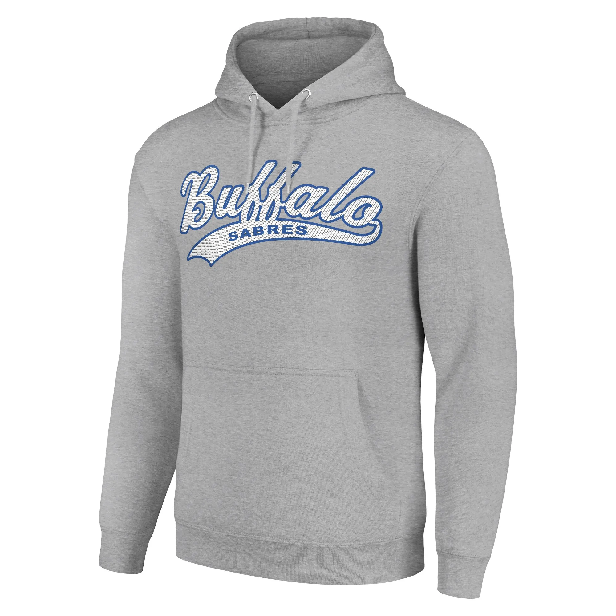 Men's Buffalo Sabres Starter Heather Gray Tailsweep Fleece Tri-Blend Pullover Hoodie