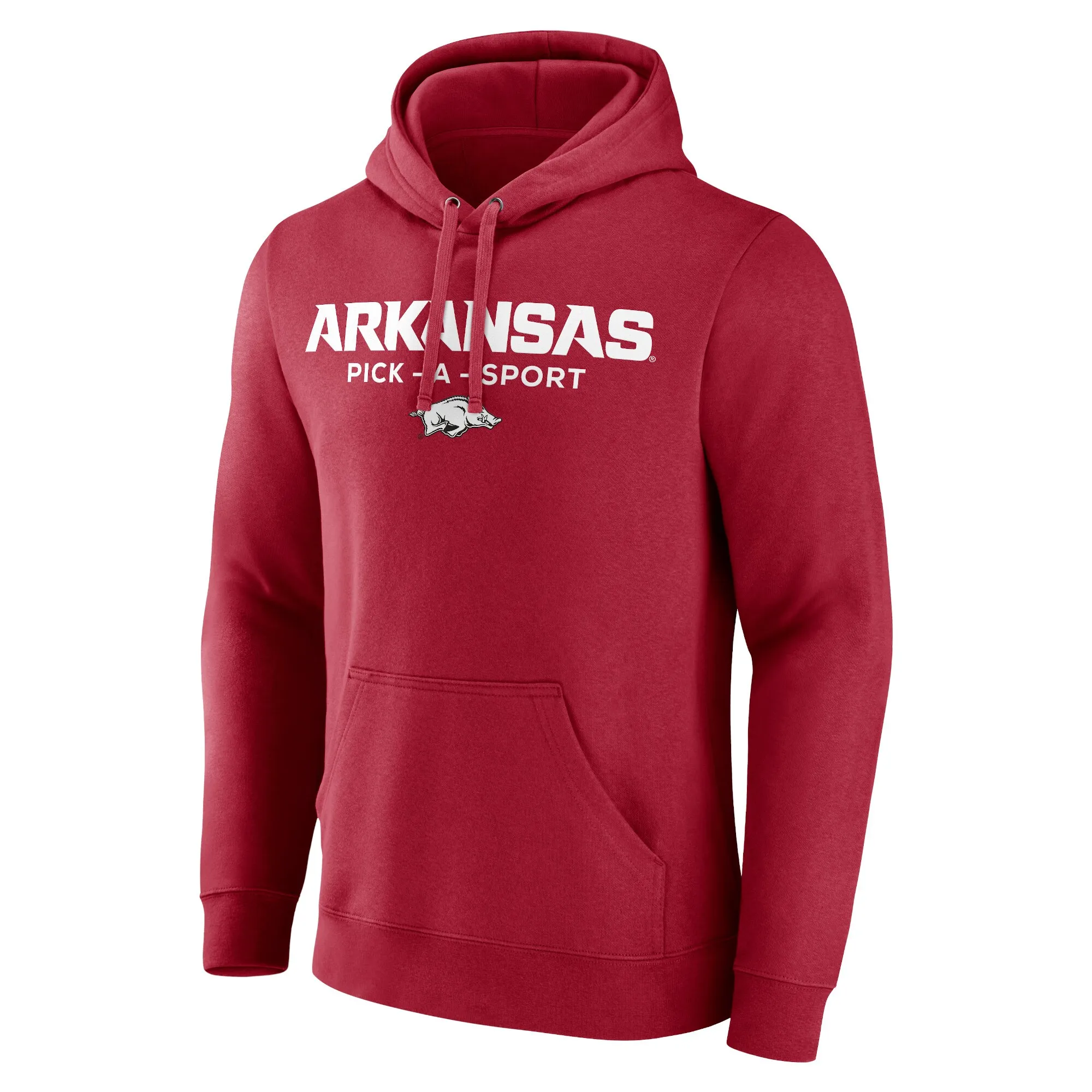 Men's Fanatics Cardinal Arkansas Razorbacks Authentic Pick-A-Sport Pullover Hoodie