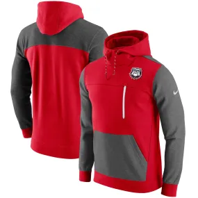 Men's Nike Red Georgia Bulldogs AV-15 2.0 Slim Fit Pullover Hoodie