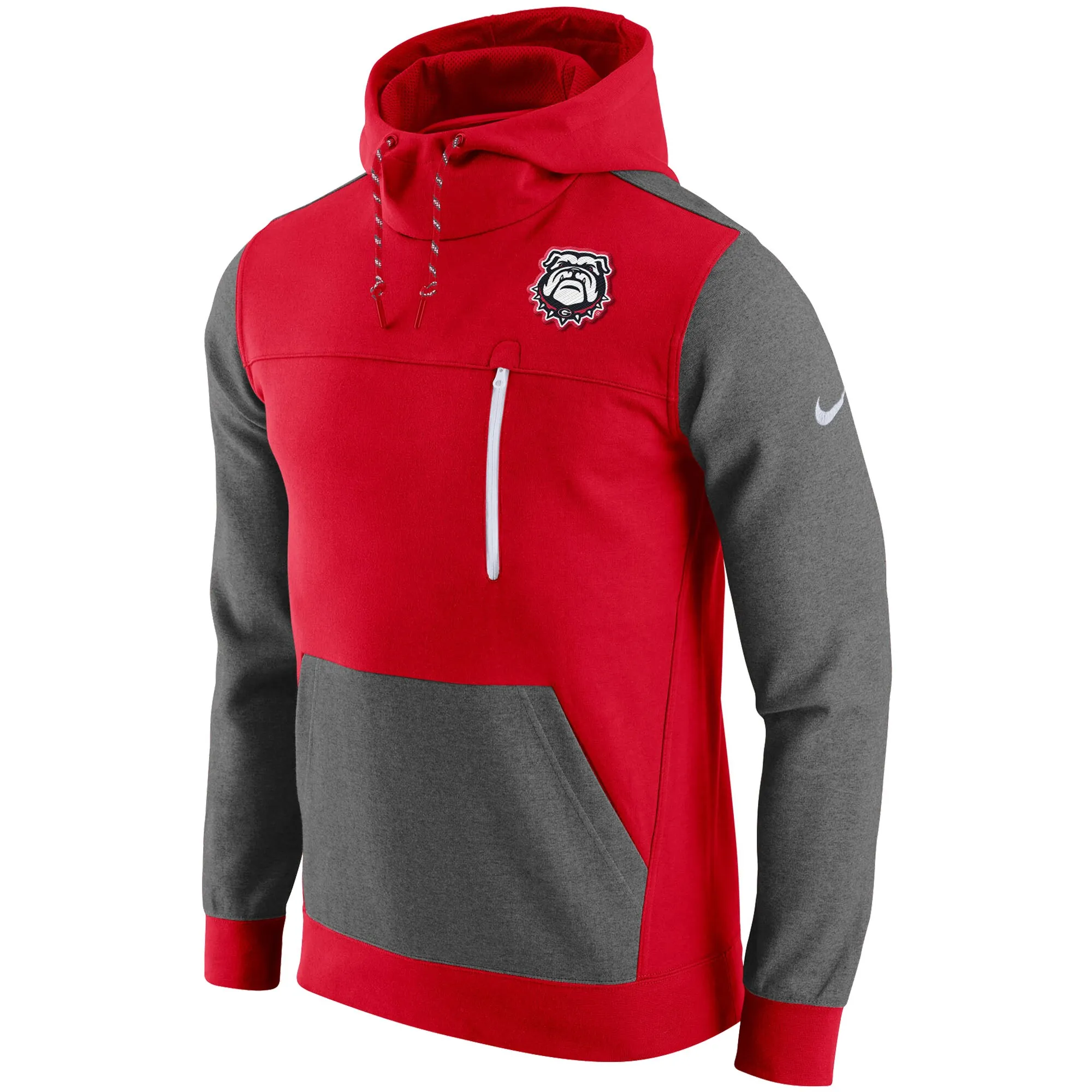 Men's Nike Red Georgia Bulldogs AV-15 2.0 Slim Fit Pullover Hoodie