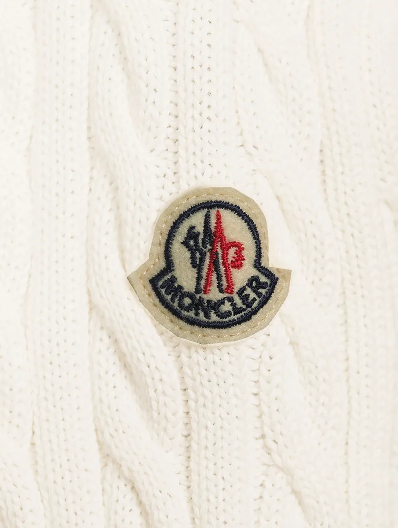 MONCLER Cotton V-Neck Sweater