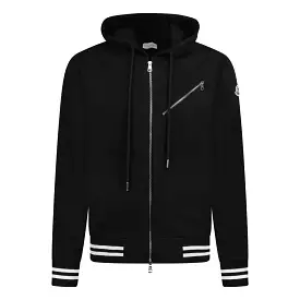 MONCLER FULL ZIP HOODIE BLACk