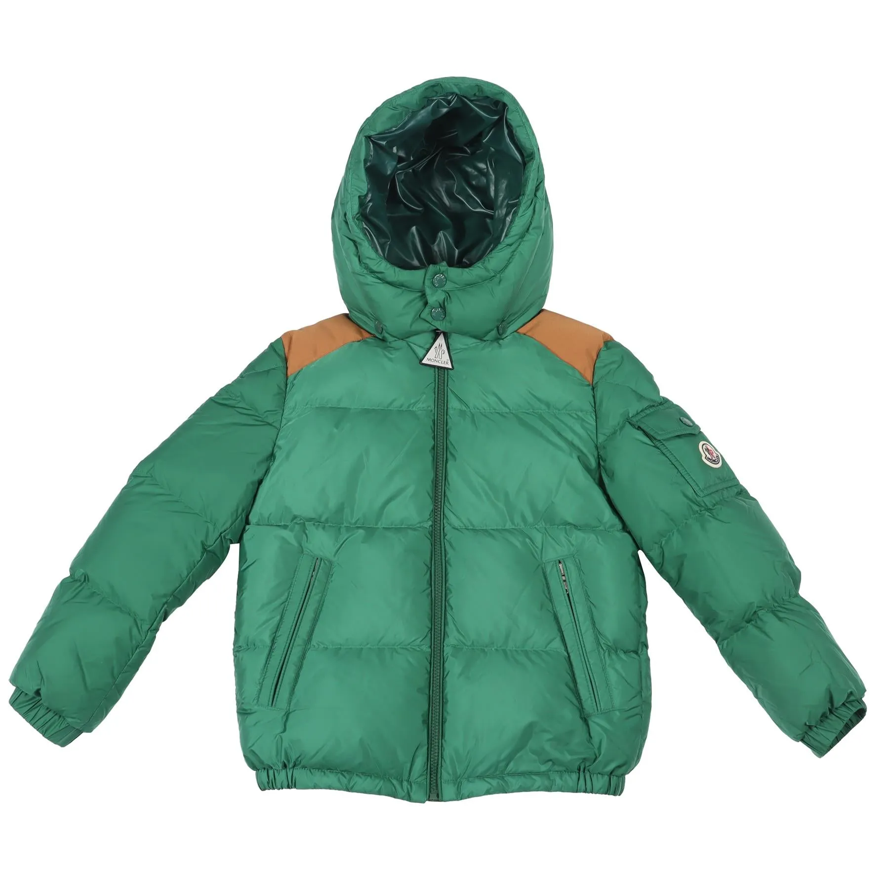 MONCLER GREEN KIDS BOYS PADDED JACKET 10 YEARS