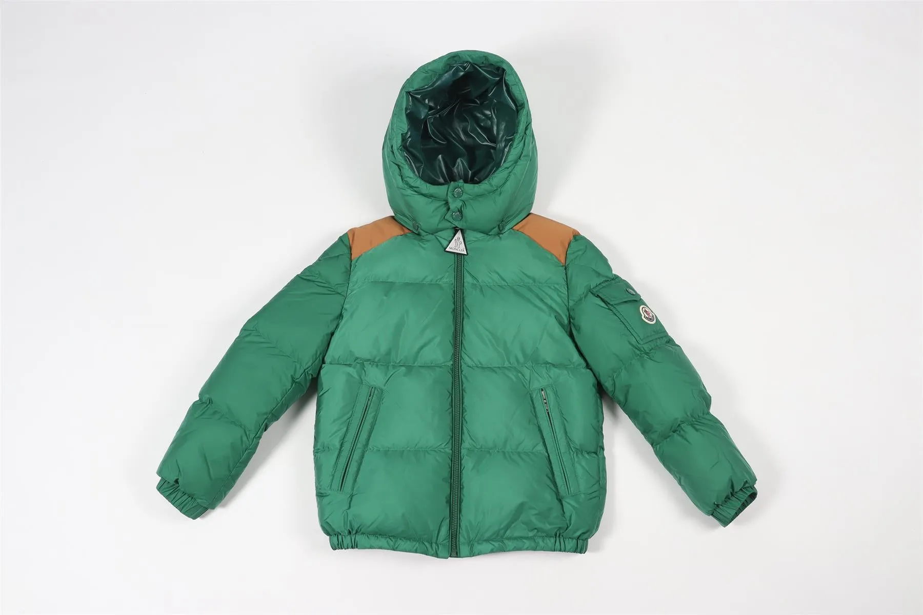 MONCLER GREEN KIDS BOYS PADDED JACKET 10 YEARS