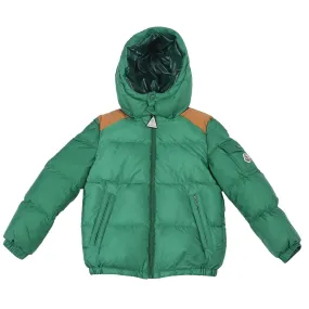 MONCLER GREEN KIDS BOYS PADDED JACKET 10 YEARS