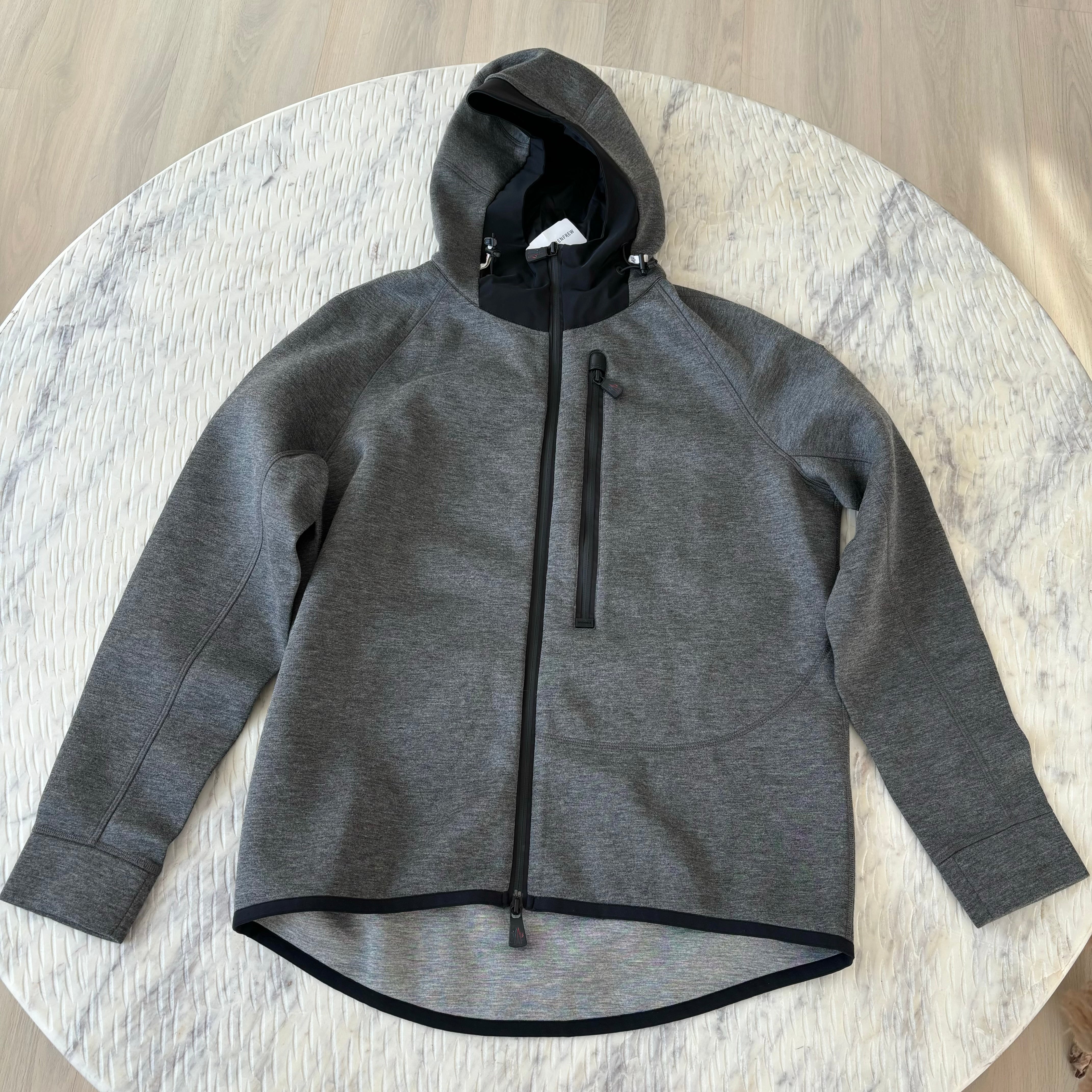 Moncler Neoprene Zip up Hoodie