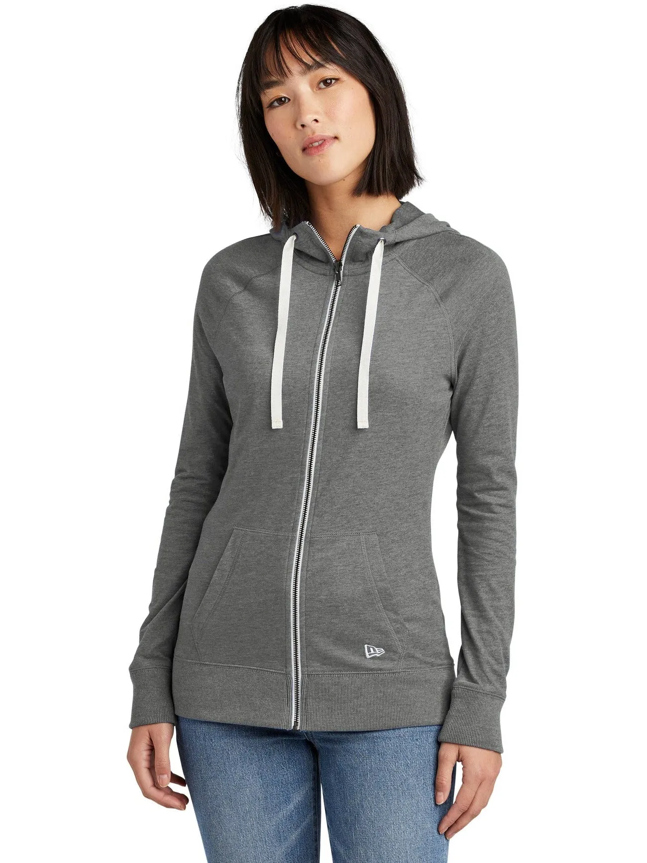 New Era Ladies Sueded Cotton Full-Zip Hoodie