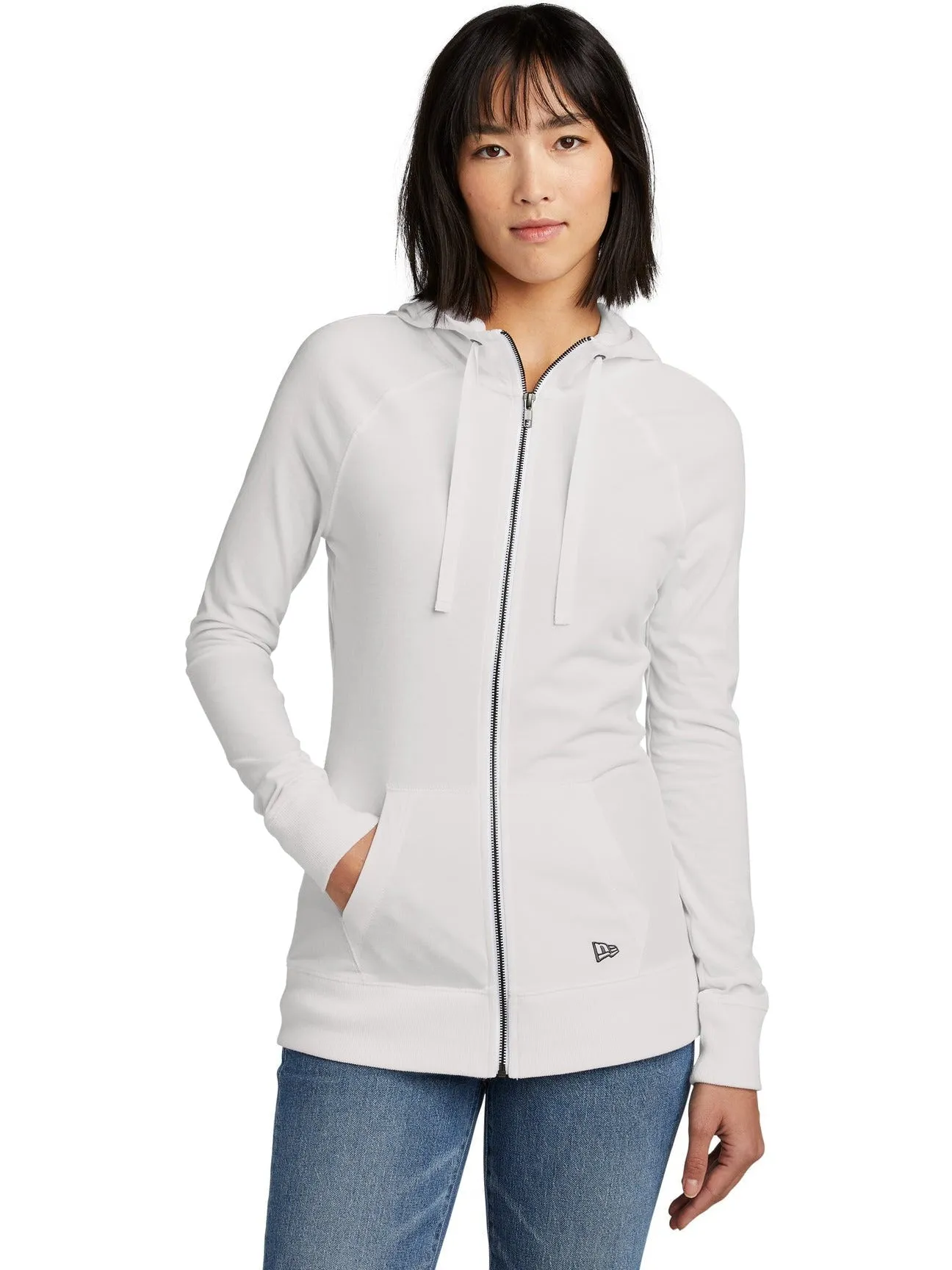 New Era Ladies Sueded Cotton Full-Zip Hoodie