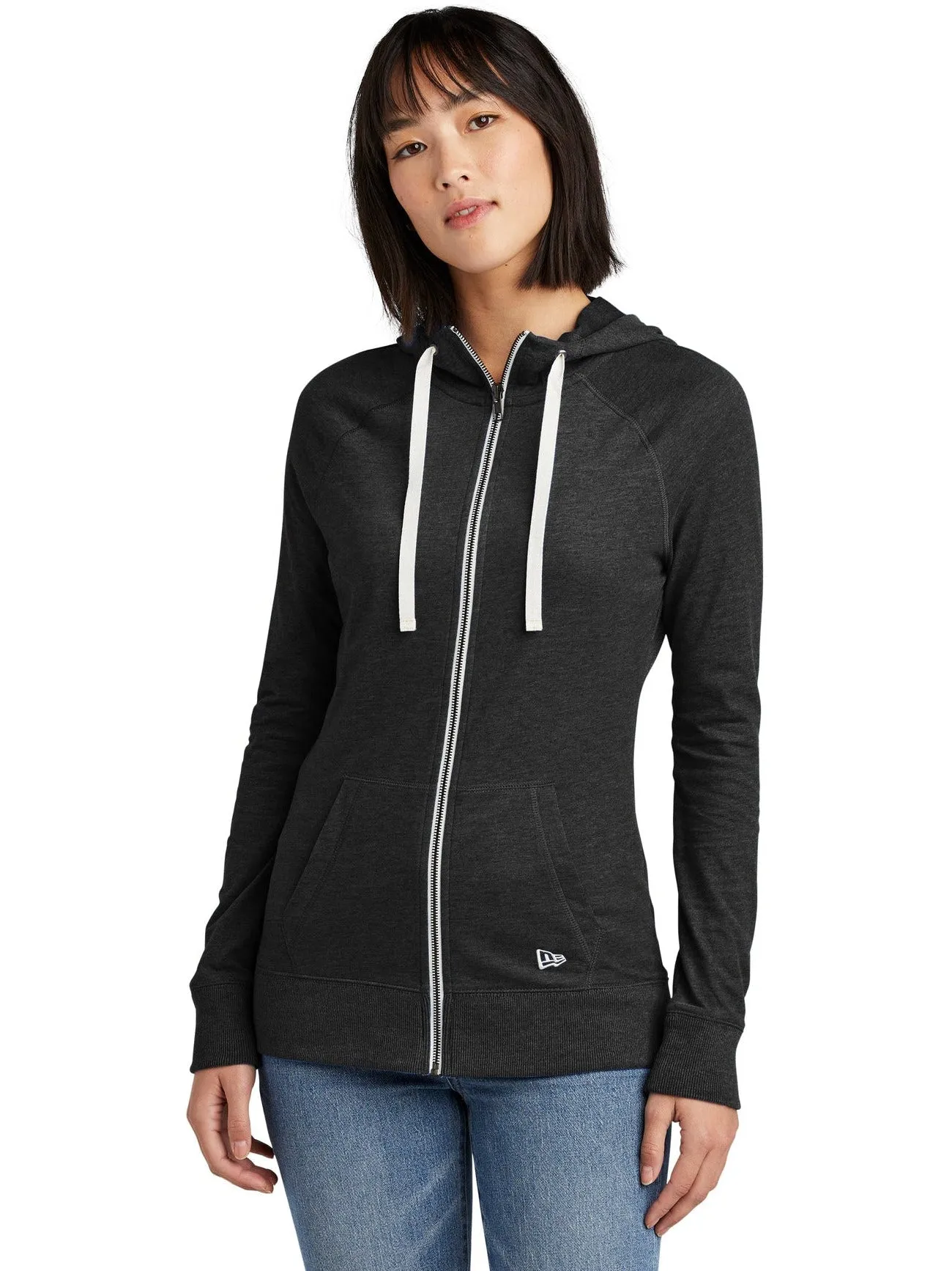 New Era Ladies Sueded Cotton Full-Zip Hoodie