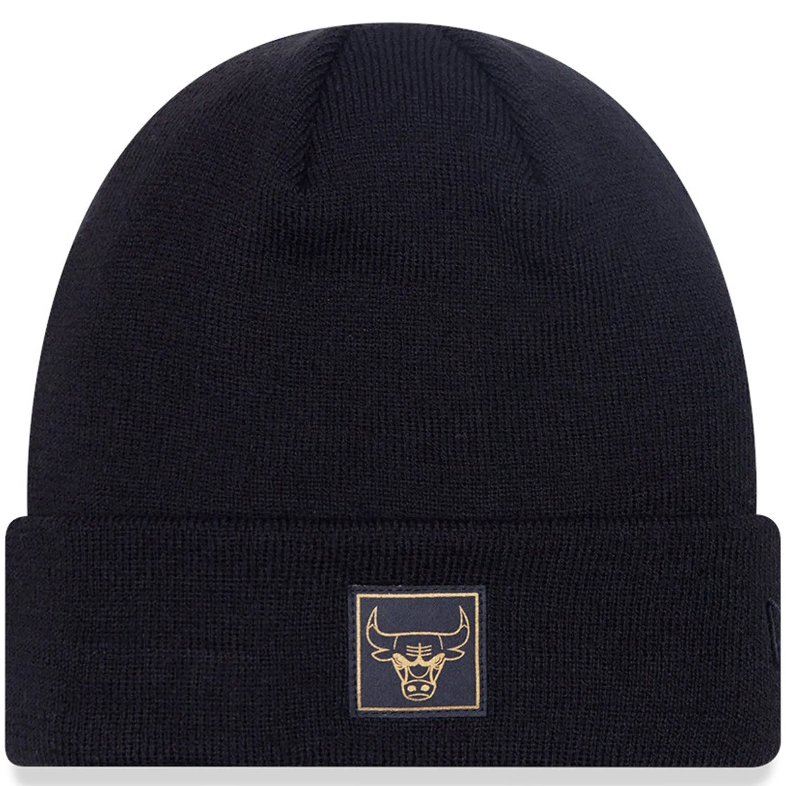 New Era Mens Chicago Bulls Metallic Logo Beanie - Black