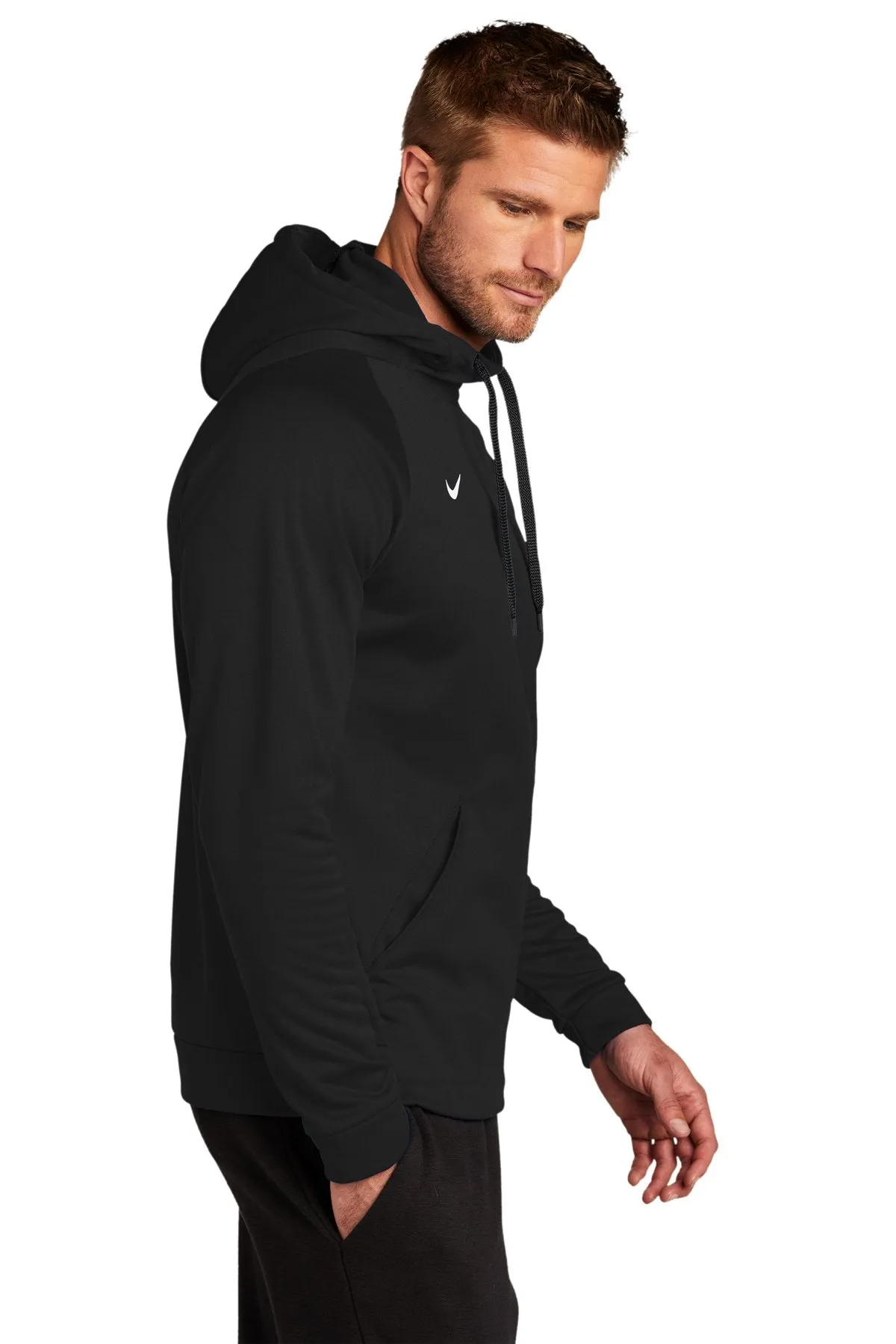 Nike Therma-FIT Pullover Fleece Hoodie Team Black CN9473