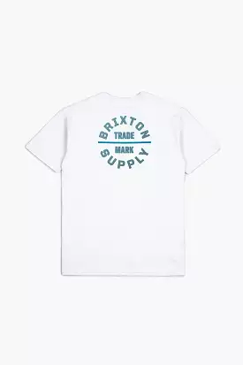 Oath V S/S Standard Tee - White/Chinois Green/Blue Danube